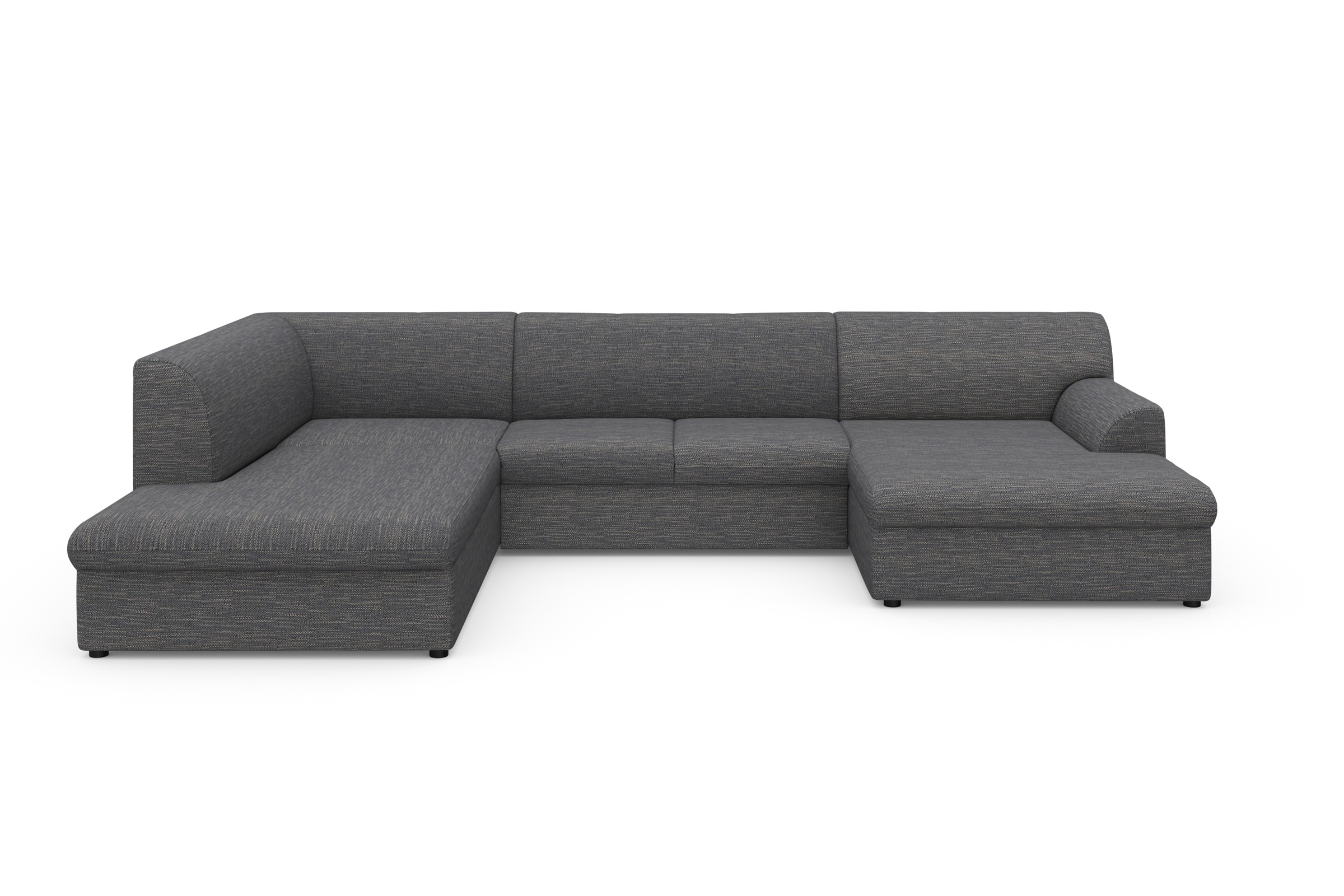 DOMO collection Wohnlandschaft »Topper, elegant und zeitlos, komfortabel, U-Form«, wahlweise mit Bettfunktion