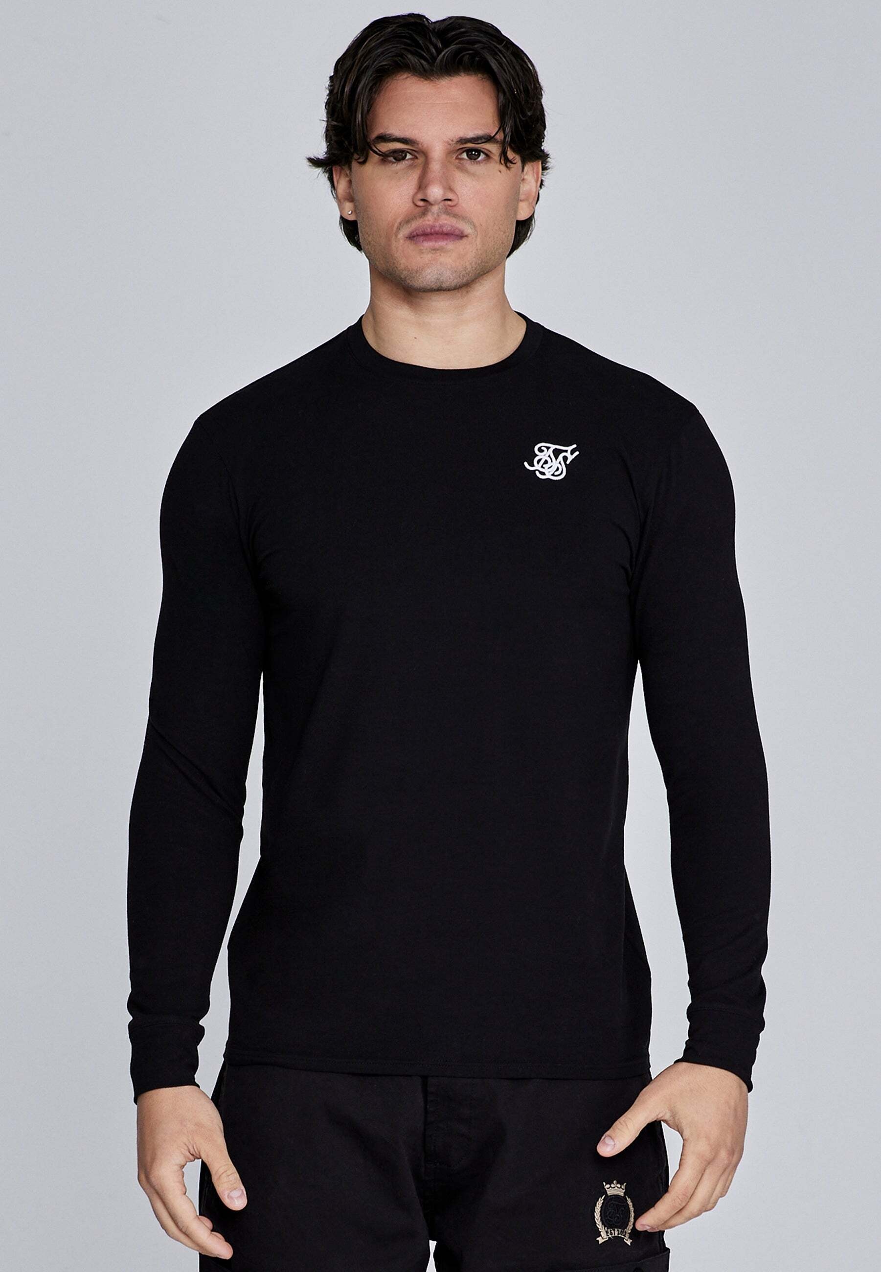 Siksilk T-shirt à manches longues »Siksilk Langarmshirt Essentials Long Sleeve T-Shirt«