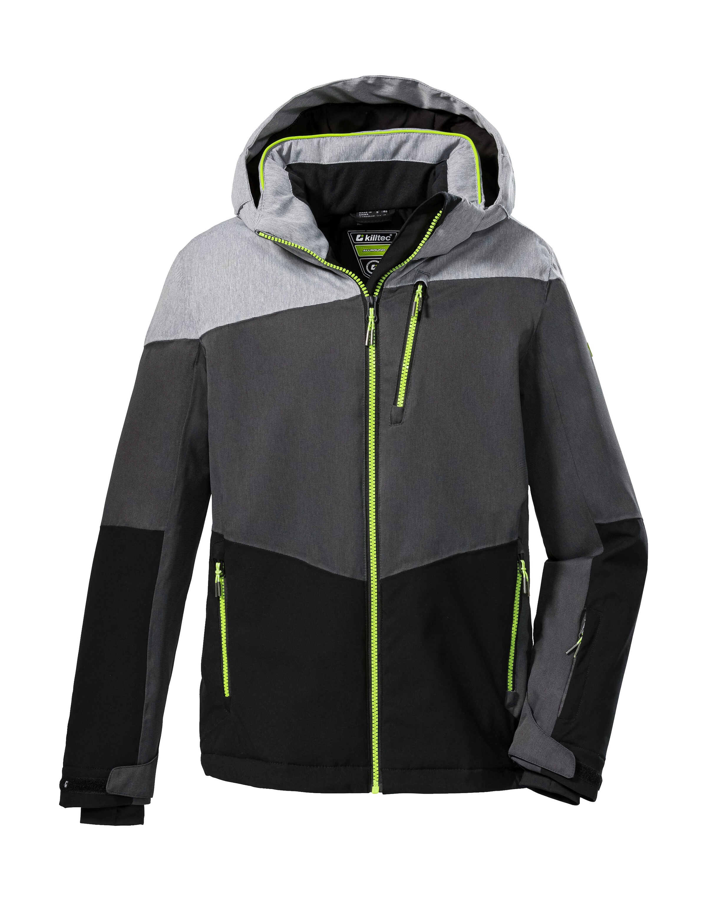 Killtec Skijacke »KSW 161 BYS SKI JCKT«, Wasserdichte, atmungsaktive Skijacke mit abnehmbarer Kapuze