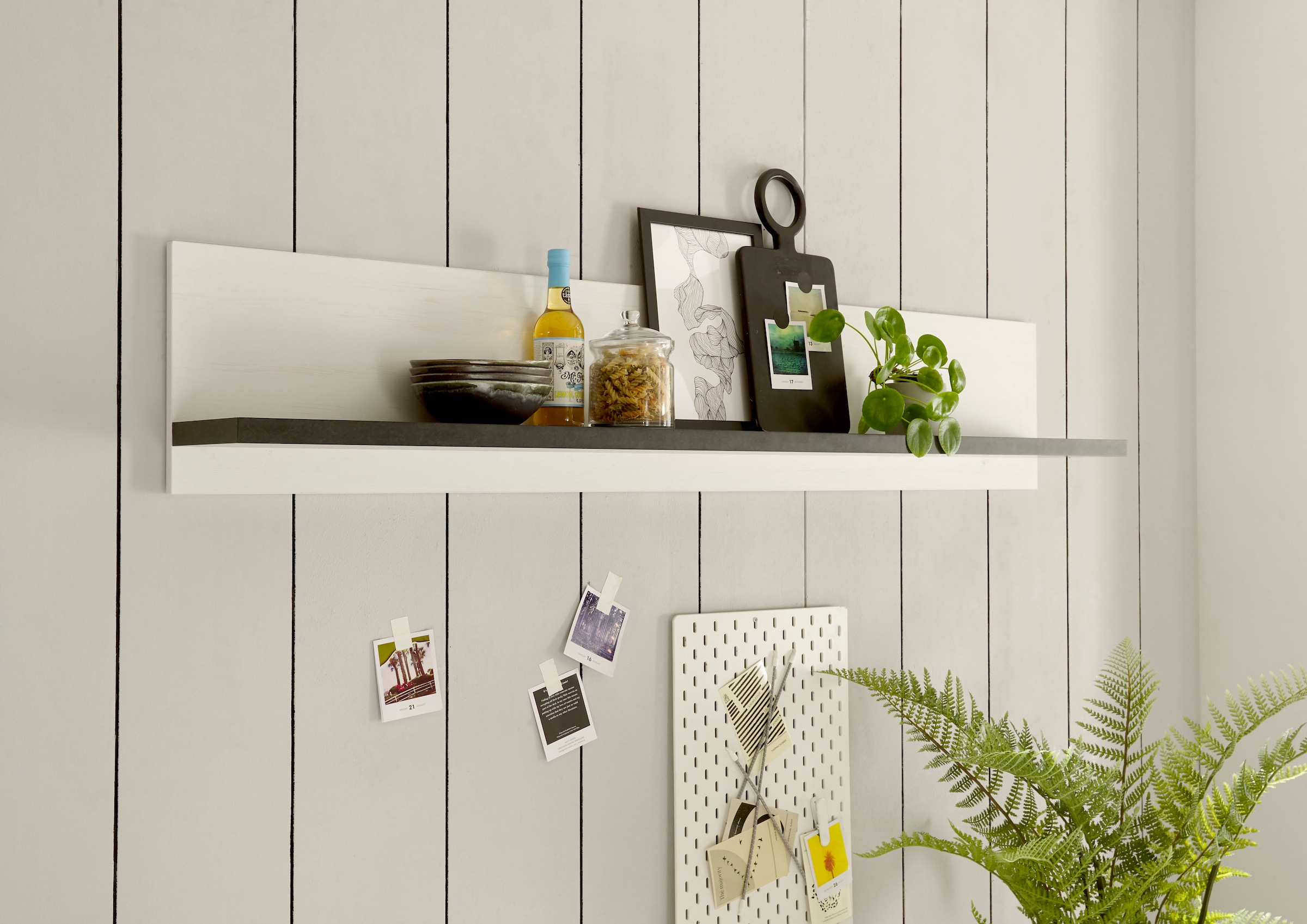 Home affaire Wandregal »Sherwood«, Breite 160 cm, in modernem Holz Dekor, 28 mm starke Ablageböden