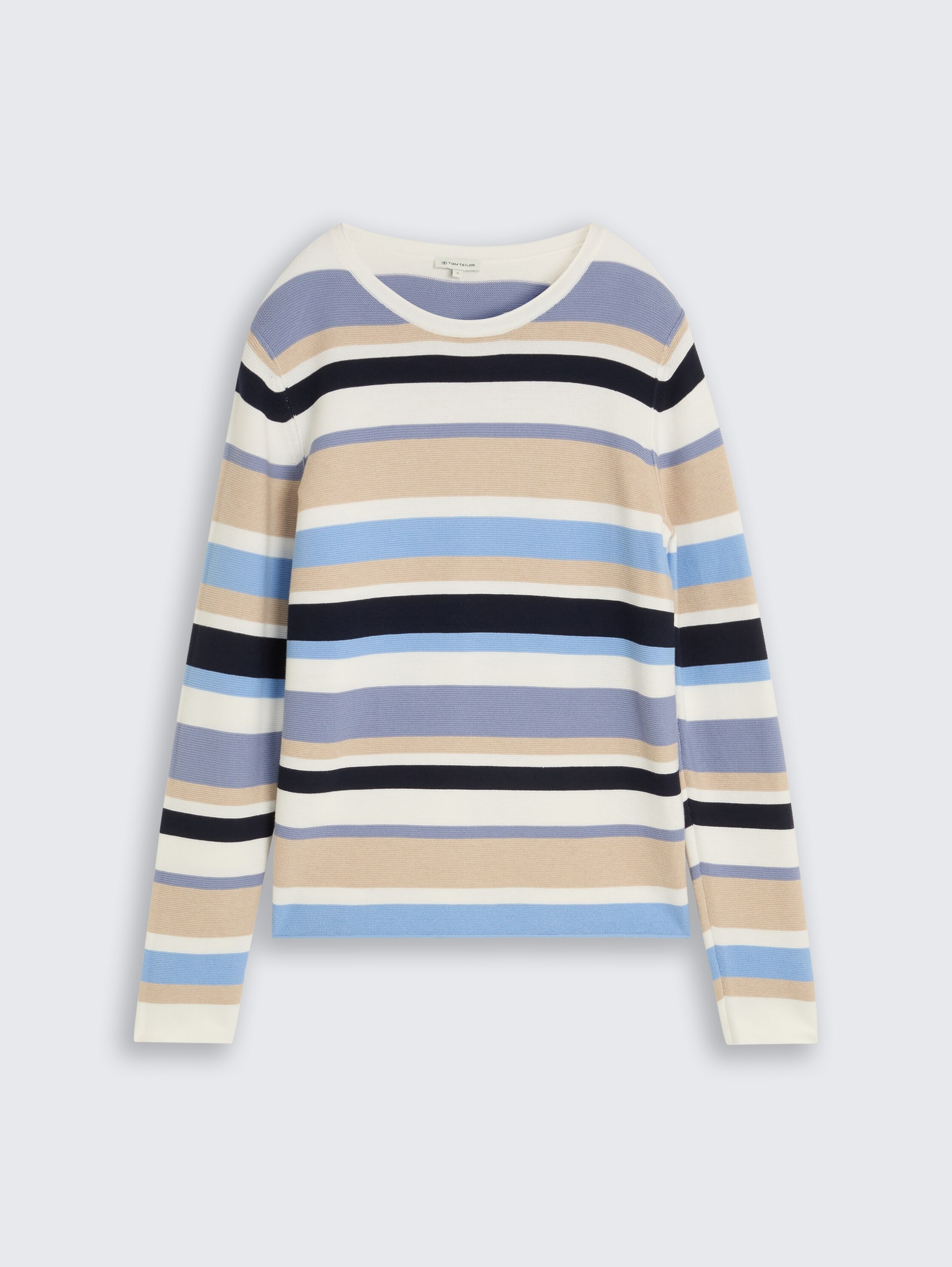 TOM TAILOR Strickpullover »Regular« mit Rundhals und Rollkanten