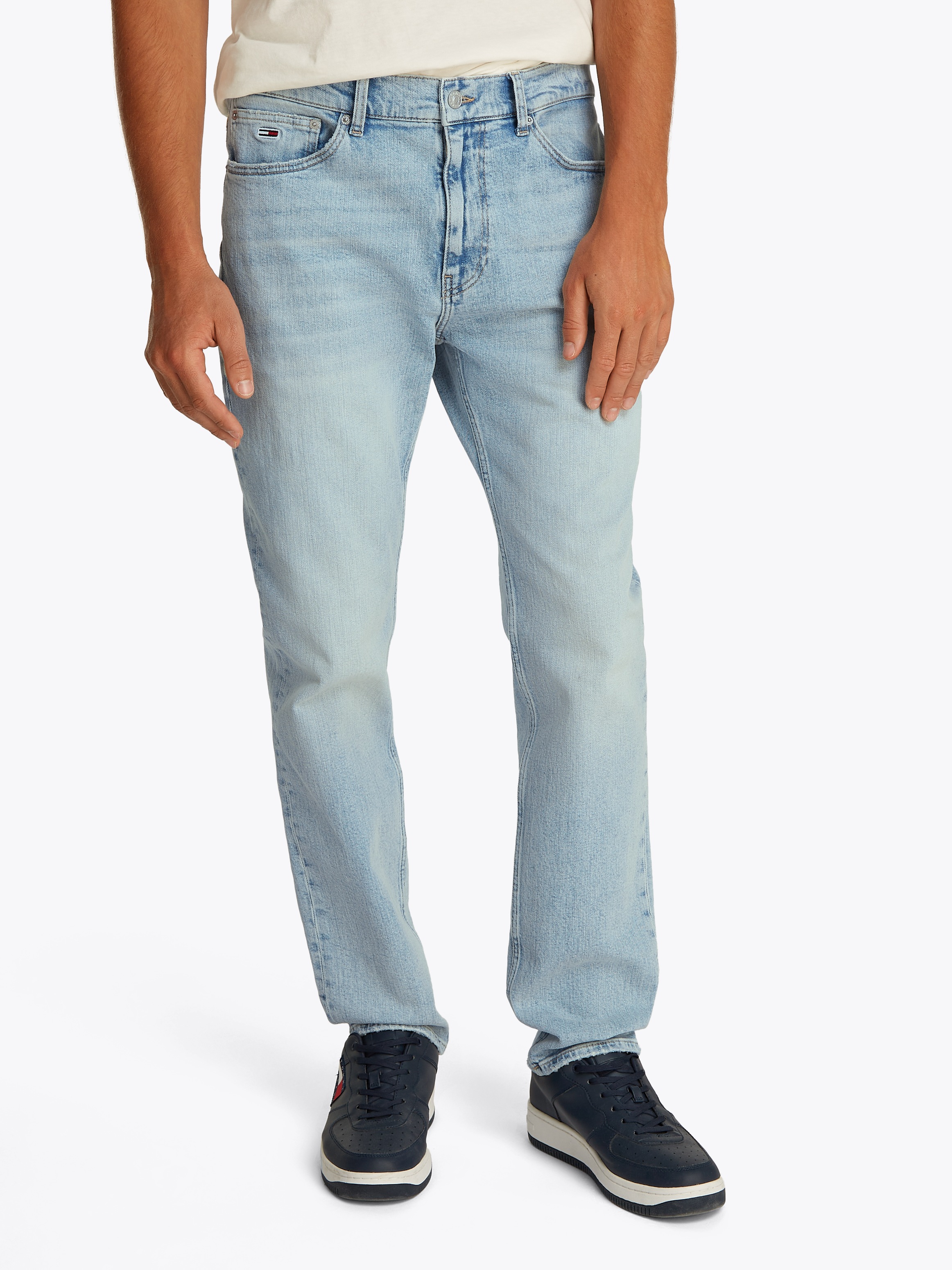 Image of Tommy Jeans Slim-fit-Jeans "Ryan Regular Slim Straight" Slim‑Straight‑Jeans aus hochwertigem Denim regulärer Leibhöhe