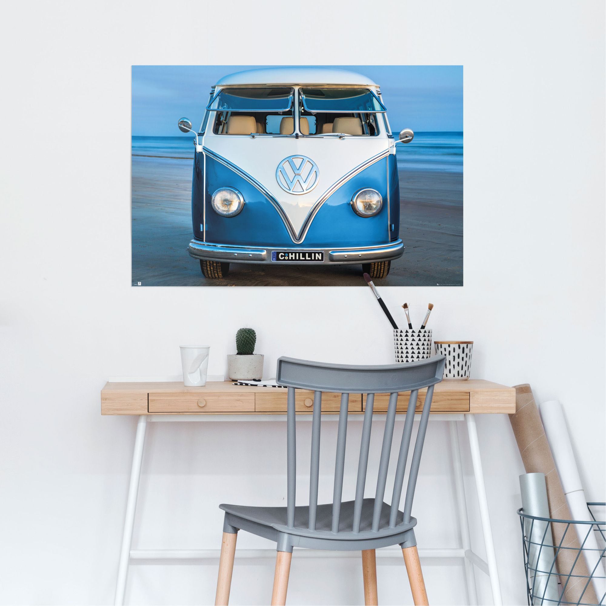 ♕ Reinders! Poster »Volkswagen Bulli blau Brendan Ray«, (1 St.)  versandkostenfrei auf