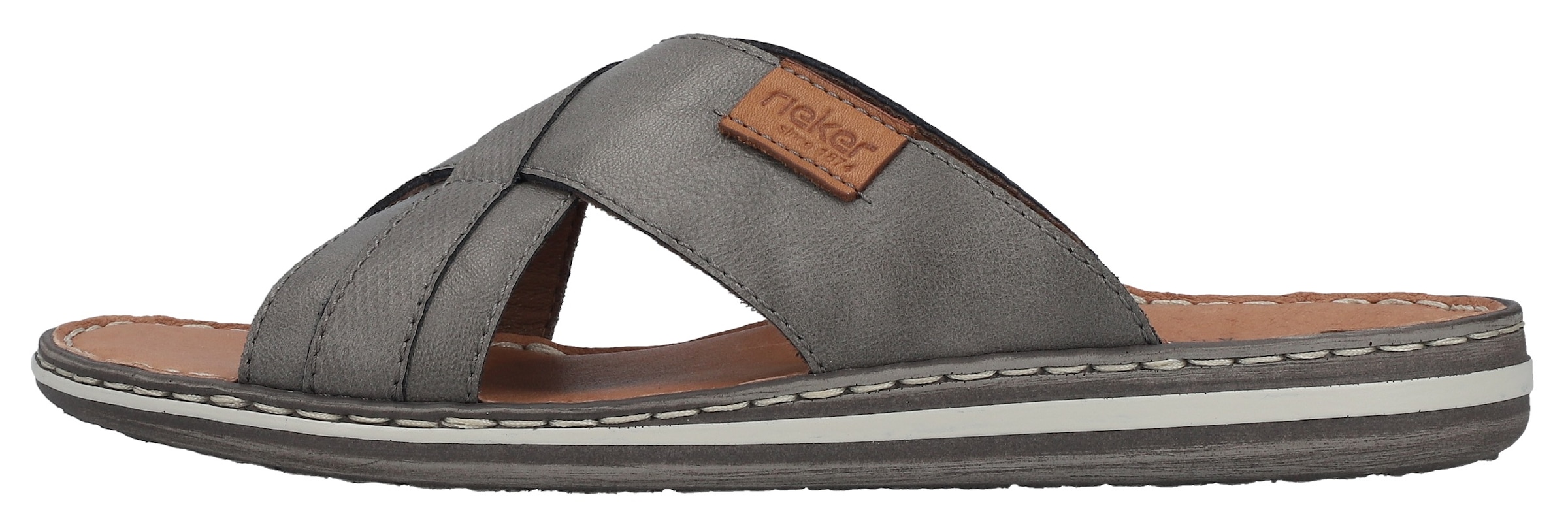 Rieker Pantolette  Sommerschuh, Strandschuh, Schlappen, Hausschuh mit Label