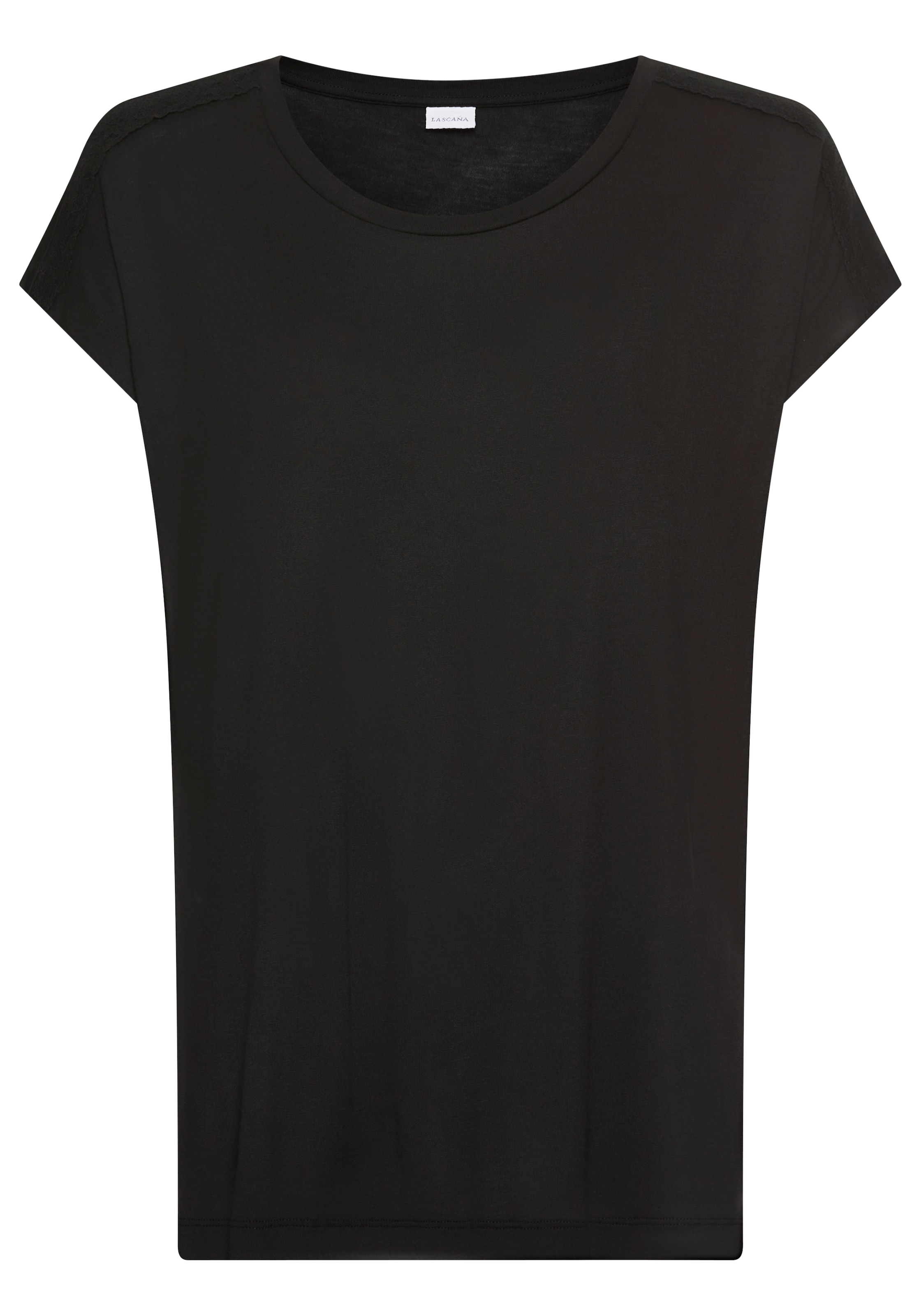 LASCANA Pyjamaoberteil 1-teilig,  mit Spitzenbesatz an der Schulter