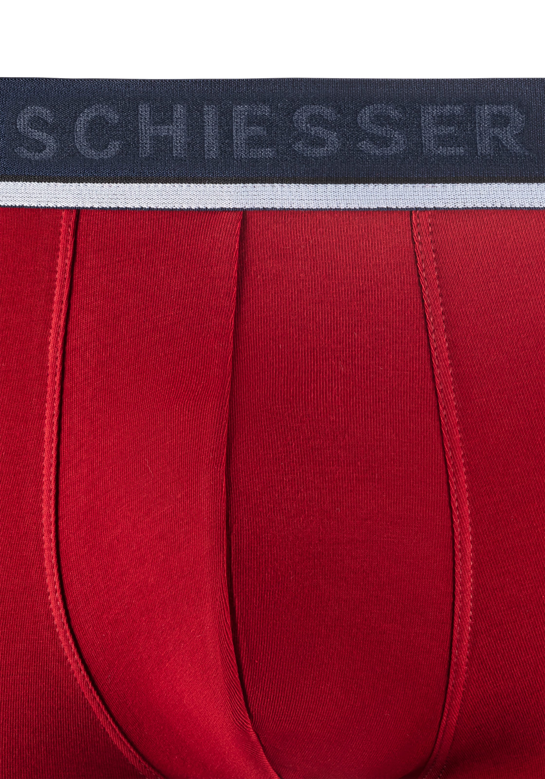 Schiesser Boxer »"95/5"«, (3er-Pack), sportlicher Logo-Webgummibund mit schmalen, weissem Ansatz