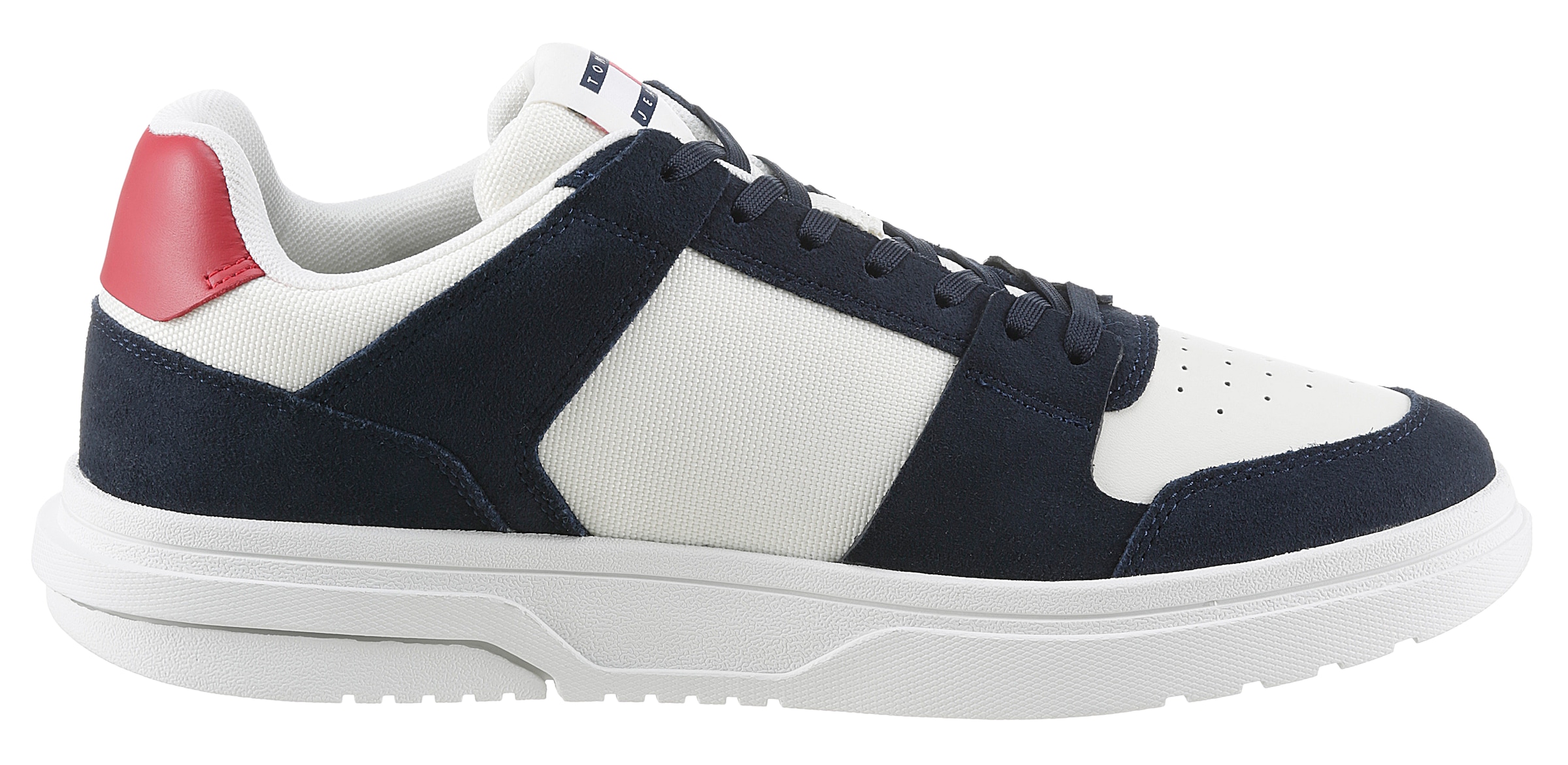 Tommy Jeans Sneaker »THE BROOKLYN MIX MAT.«, Freizeitschuh, Halbschuh, Schnürschuh mit seitlichem Logo