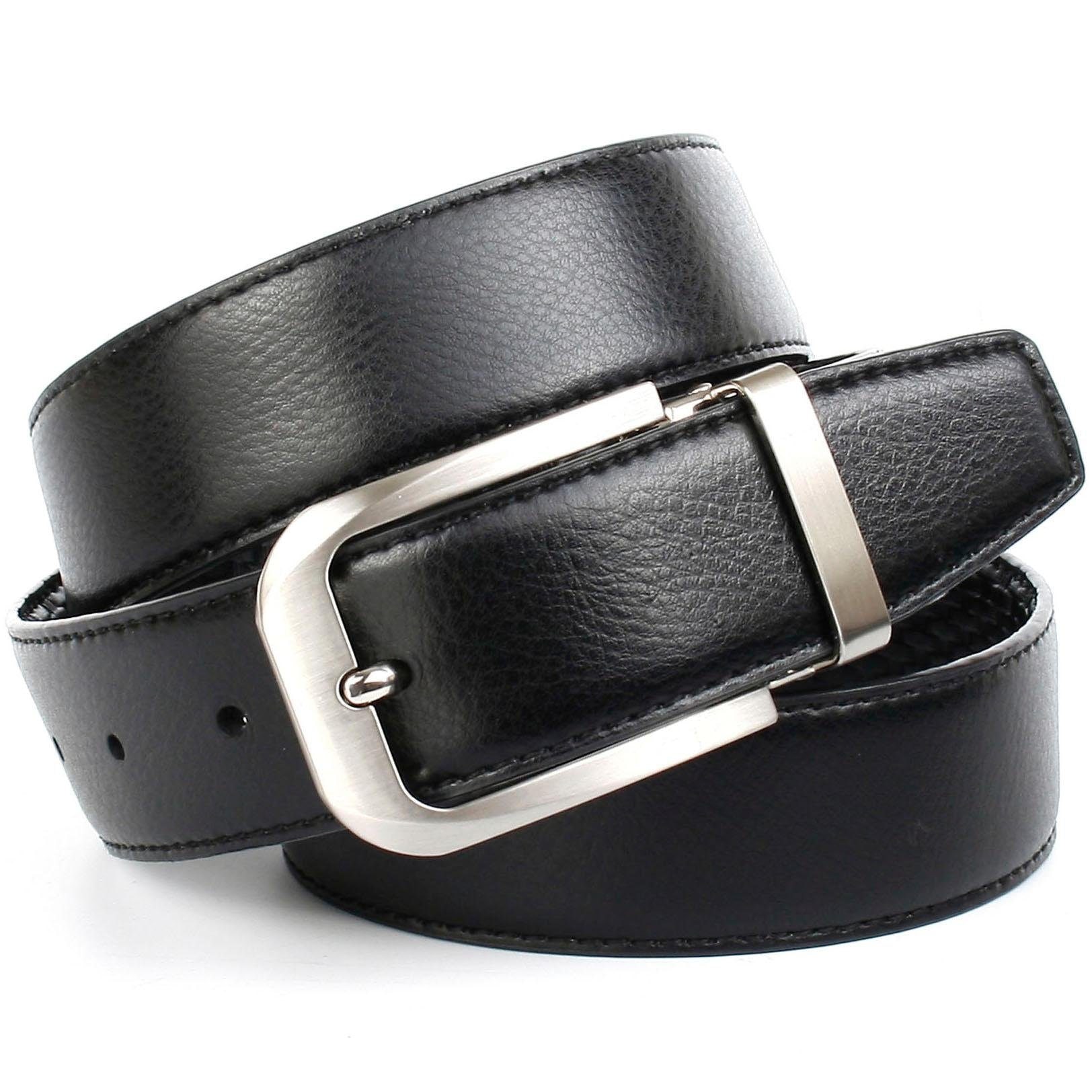 Anthoni Crown Ledergürtel Wendegürtel  mit Flechtprägung