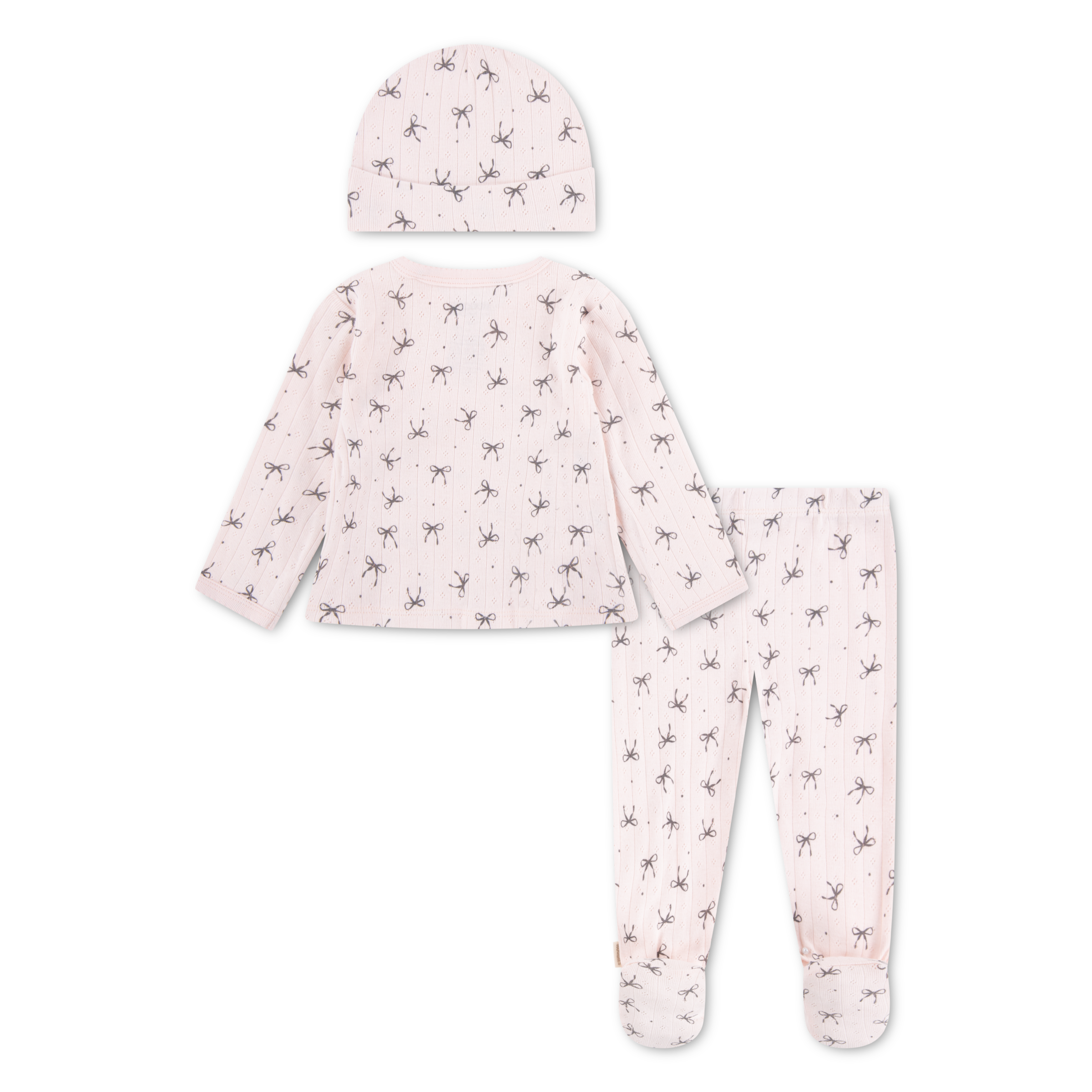 HUGGIES babywear T-shirt à manches longues & pantalon »HUGG FOOTED PANT SET+ATTACHMEN« Ensemble,  avec imprimé intégral