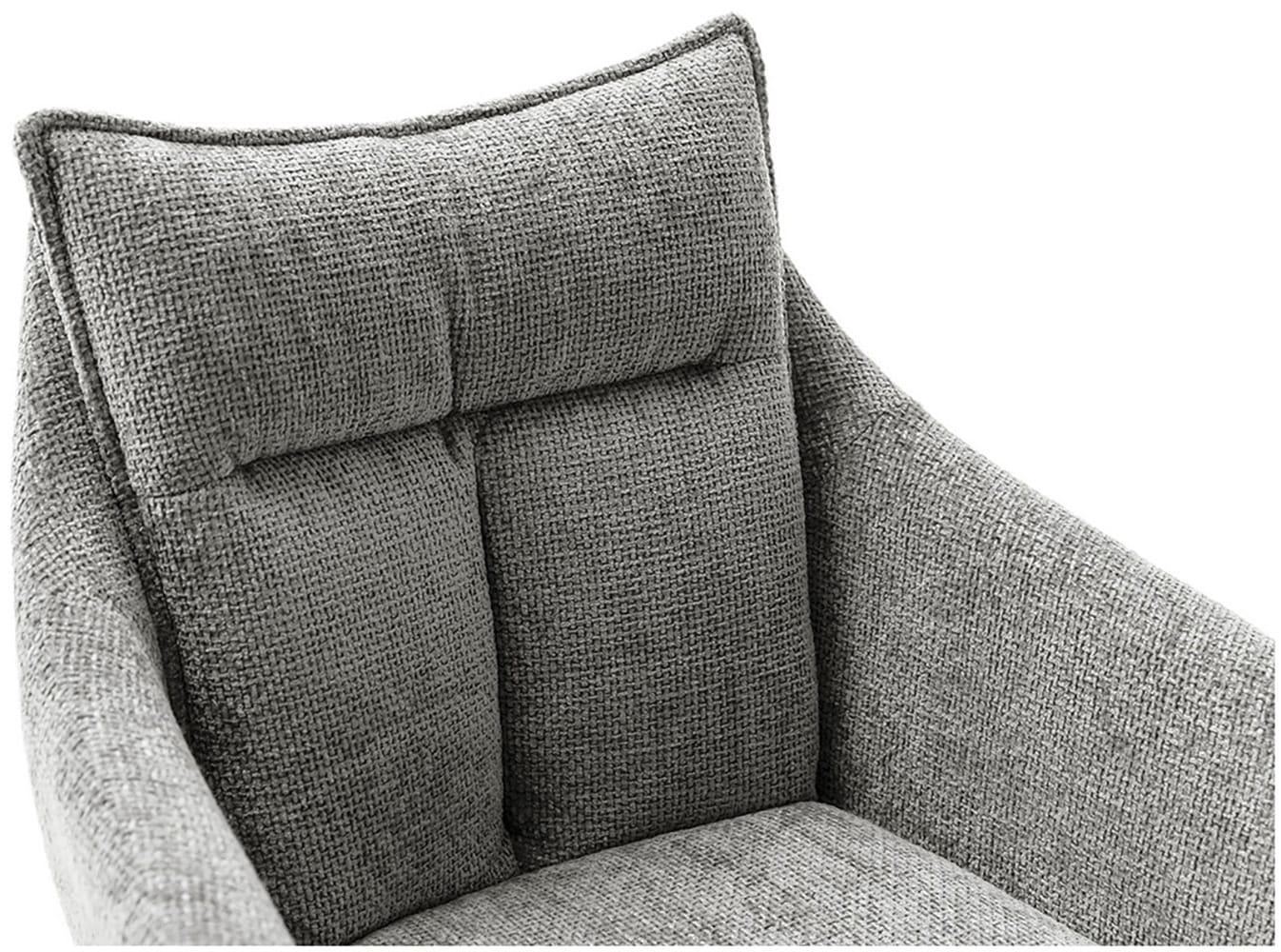 MCA furniture Esszimmerstuhl »PARKER«, Strukturstoff, (2er-Set), drehbar 360°, Dreh- & Schwingfunktion, Belastbarkeit 120 kg
