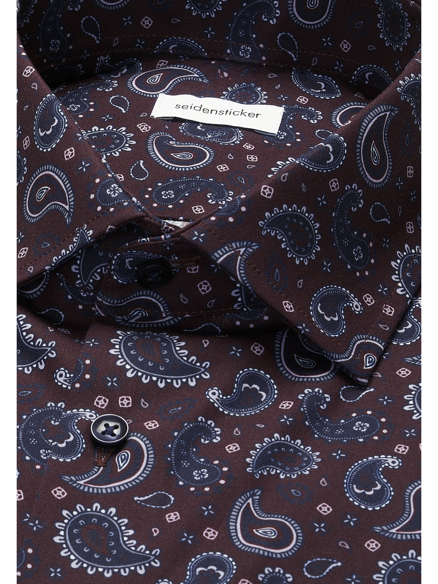 seidensticker Businesshemd »Schwarze Rose« Regular 1/1 Kentkragen Druck