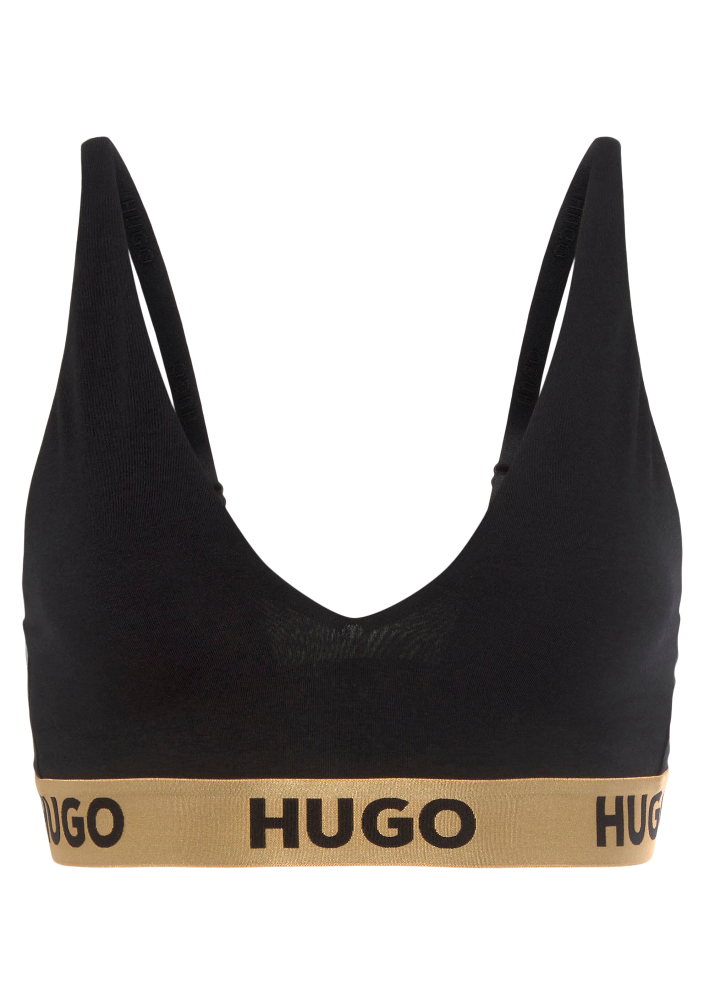 ♕ HUGO Triangel-BH versandkostenfrei mit Bund »TRIANGLE HUGO Logo dem kaufen PADD.SPORTY«, auf
