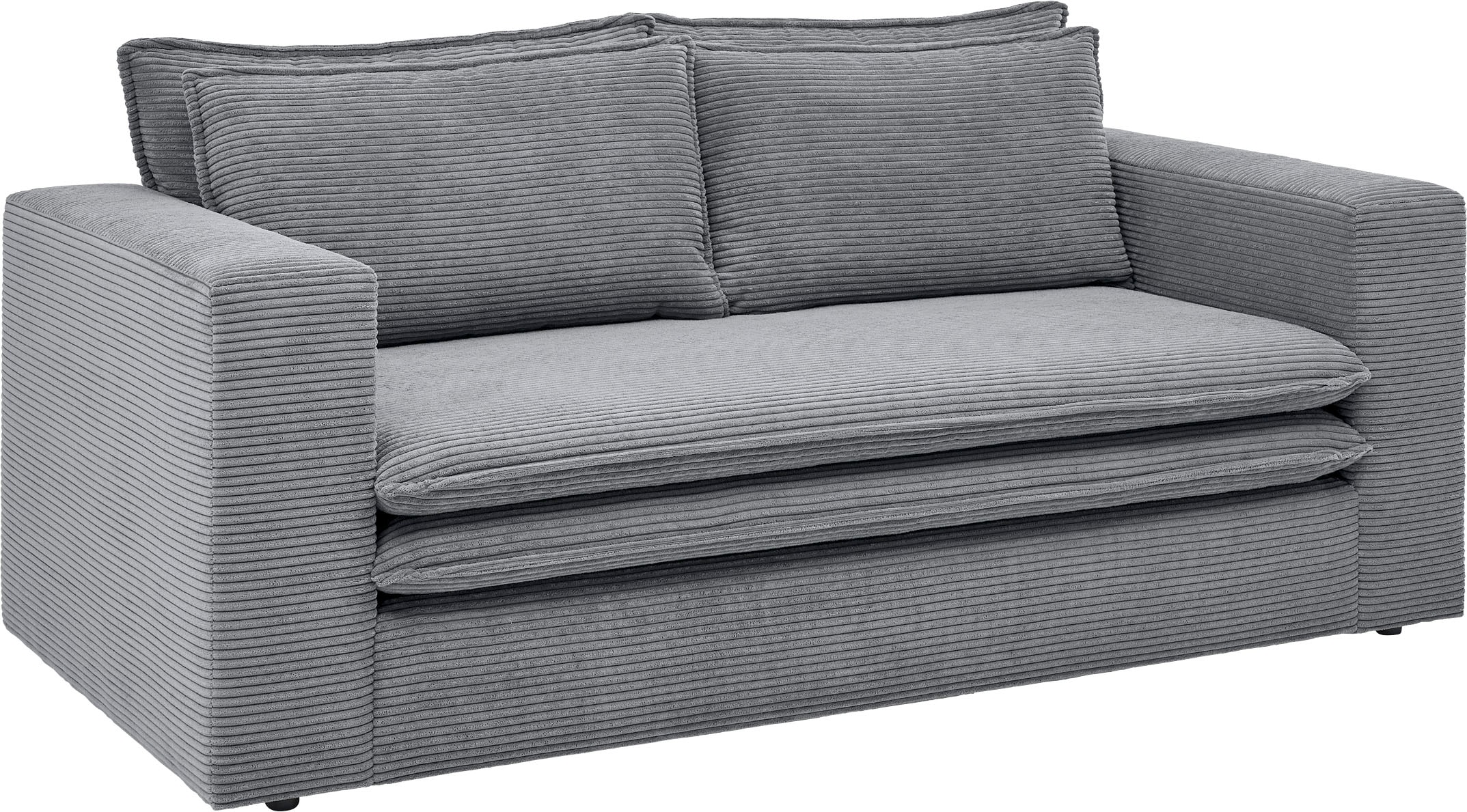 Places of Style 2-Sitzer »PIAGGE«, Hochwertiger Cord mit weicher Velours-Struktur