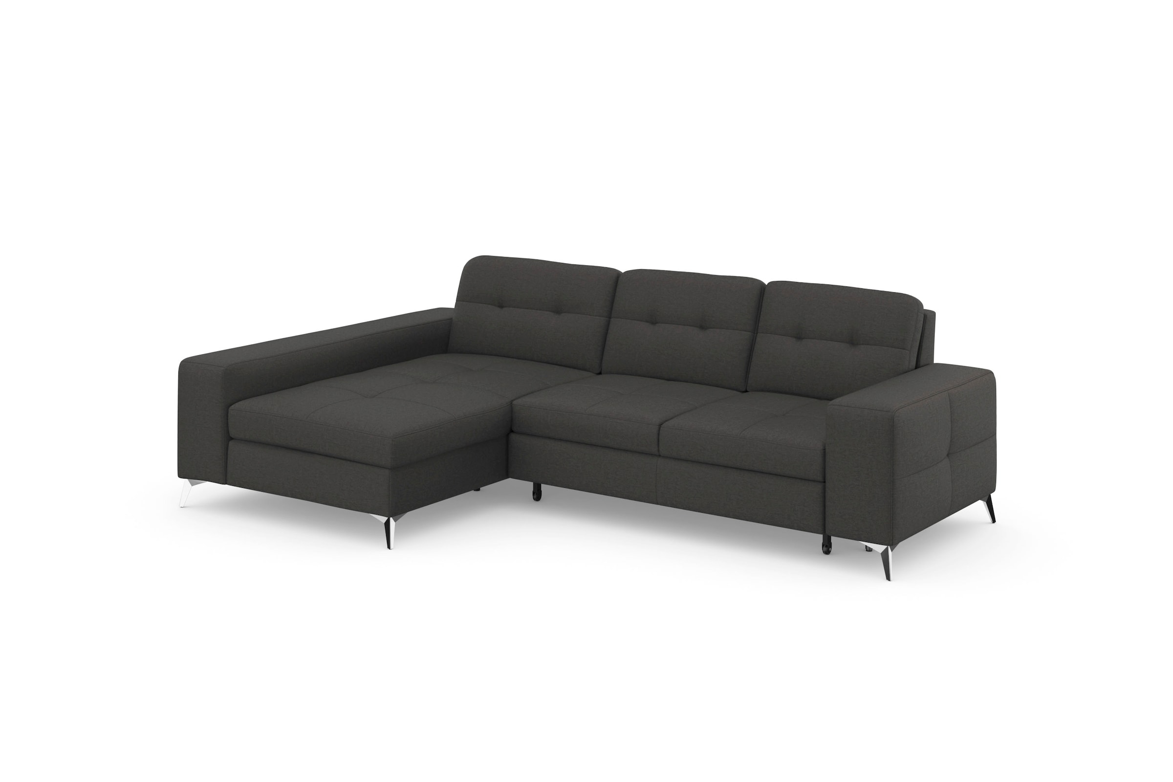 sit&more Ecksofa »Baviene L-Form« inklusive Sitztiefenverstellung und Federkern, wahlweise Bettfunktion