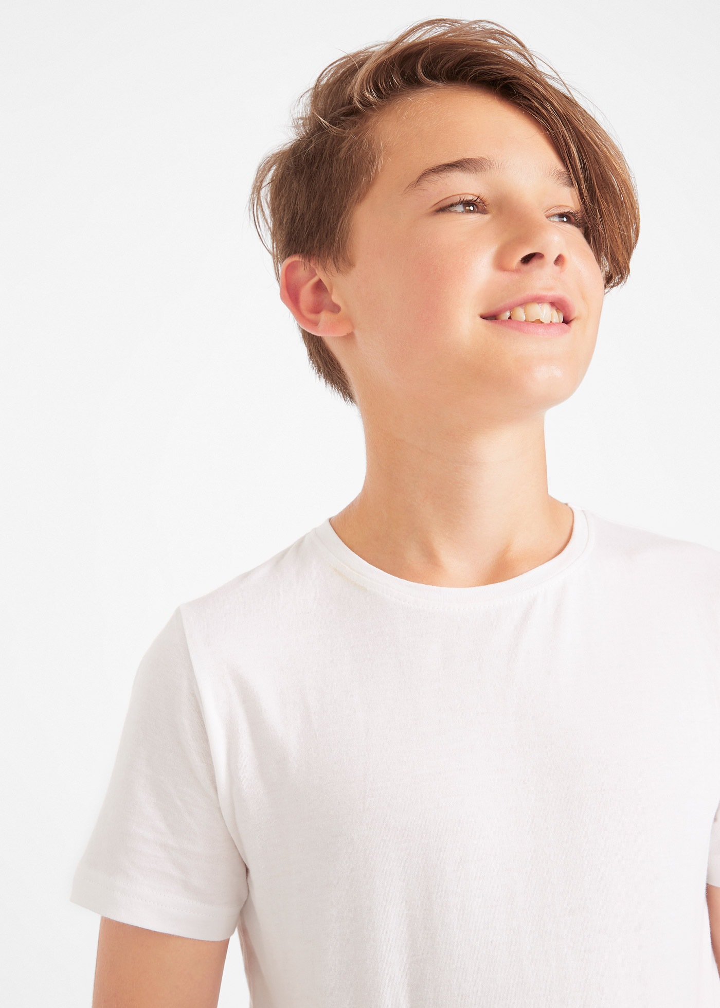 bonprix T-shirt »T-Shirt mit Baumwolle (3er Pack)« Packung, 3 cuis regular fit Passform, Kurzarm-Design, aus Baumwolle