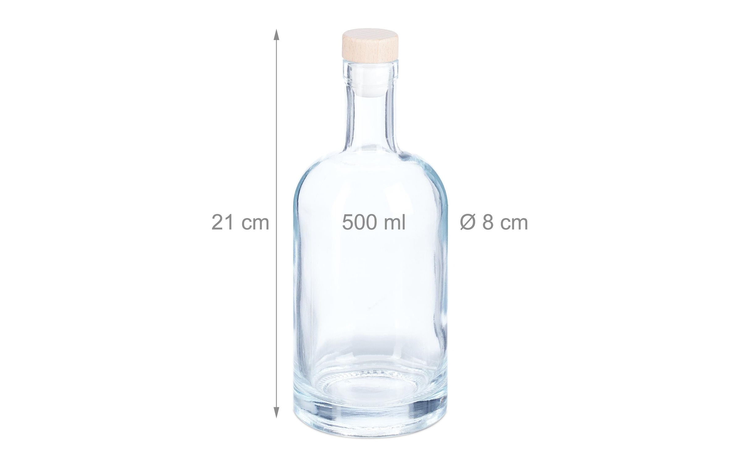 relaxdays Aufbewahrungsschüssel »500 ml 12 Stück«, (1 tlg.)