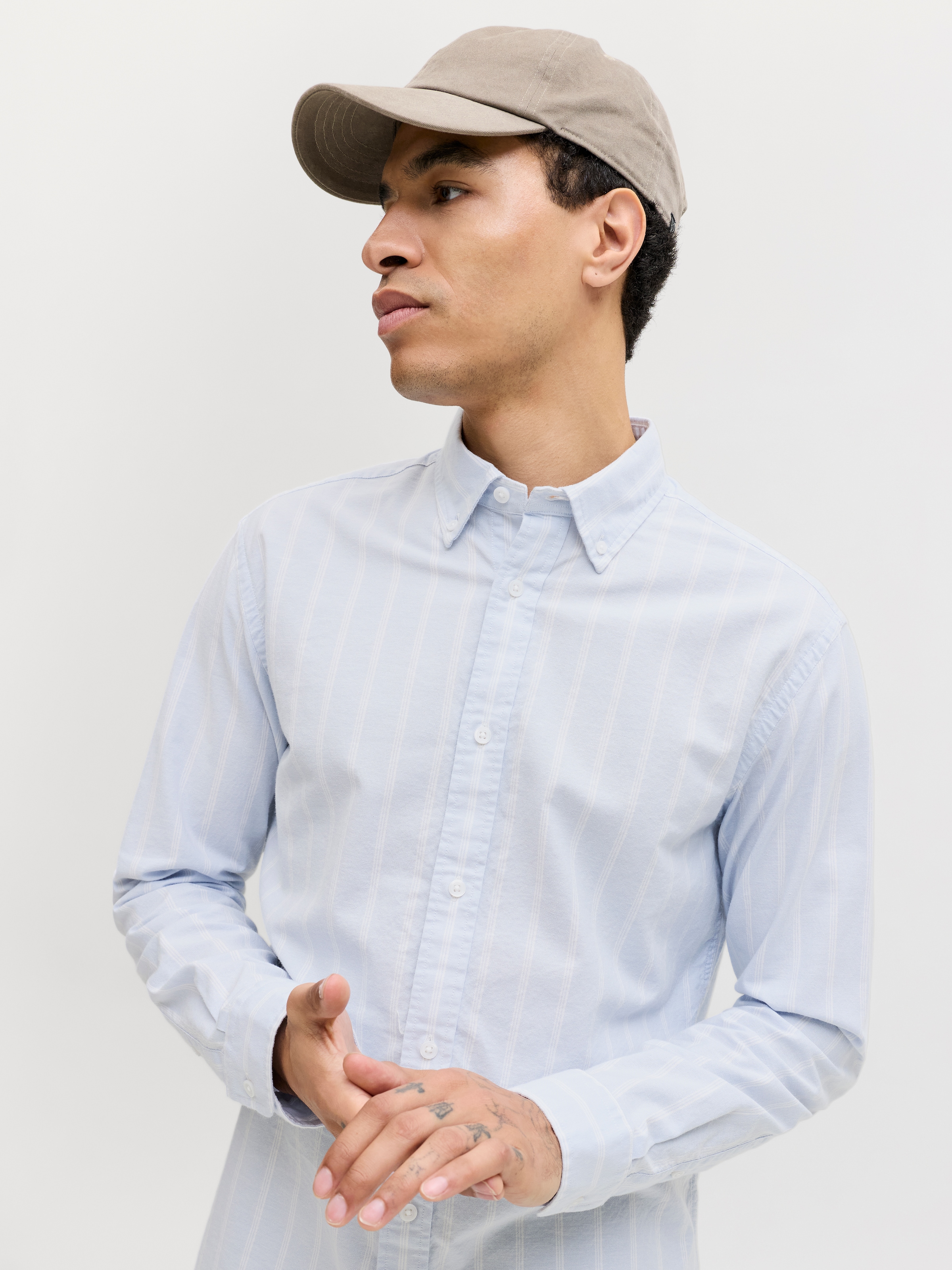 Jack & Jones Chemise à manches longues »JPRBLUHARVEY OXFORD L/S SHIRT SN« coton, coupe régulière
