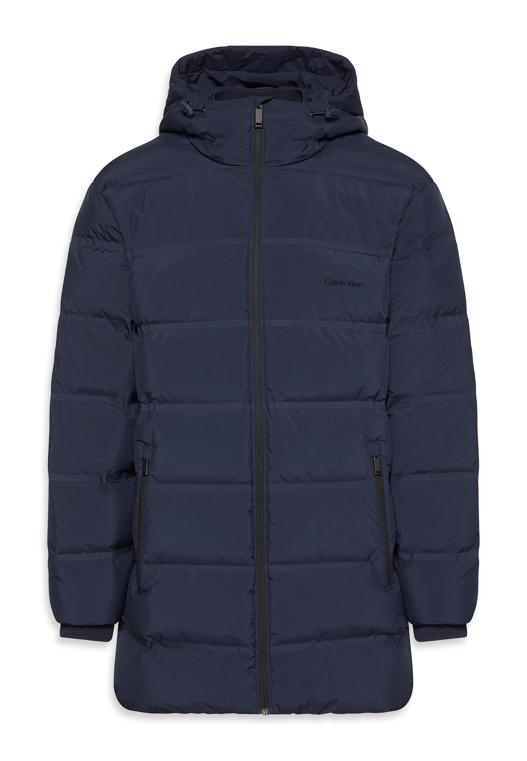 Calvin Klein Steppmantel »LS BONDED CHNNLD LONG HOODED PUF« Mit Rundhalsausschnitt, regular fit