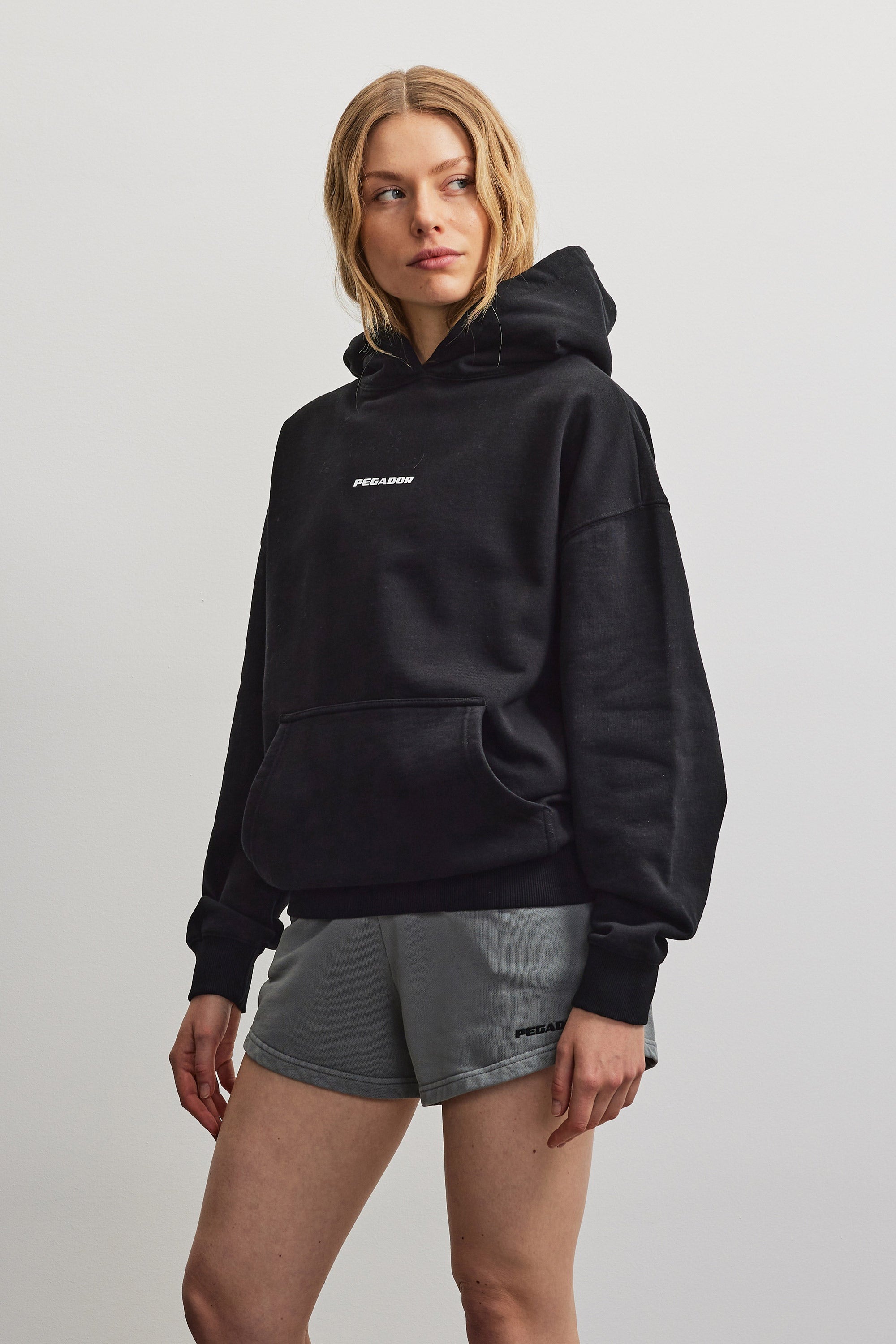 PEGADOR Kapuzensweatshirt »ATNA LOGO OVERSIZED HOODIE«, Baumwollmischung, oversize
