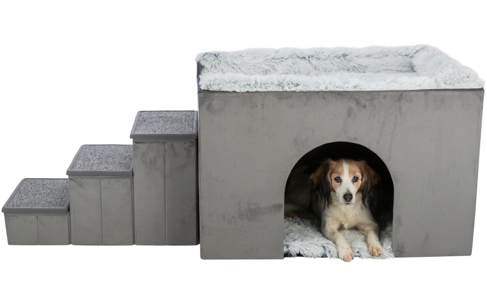 TRIXIE Tierhöhle »Harvey mit Treppe, 154 × 60 × 60 cm, Grau«