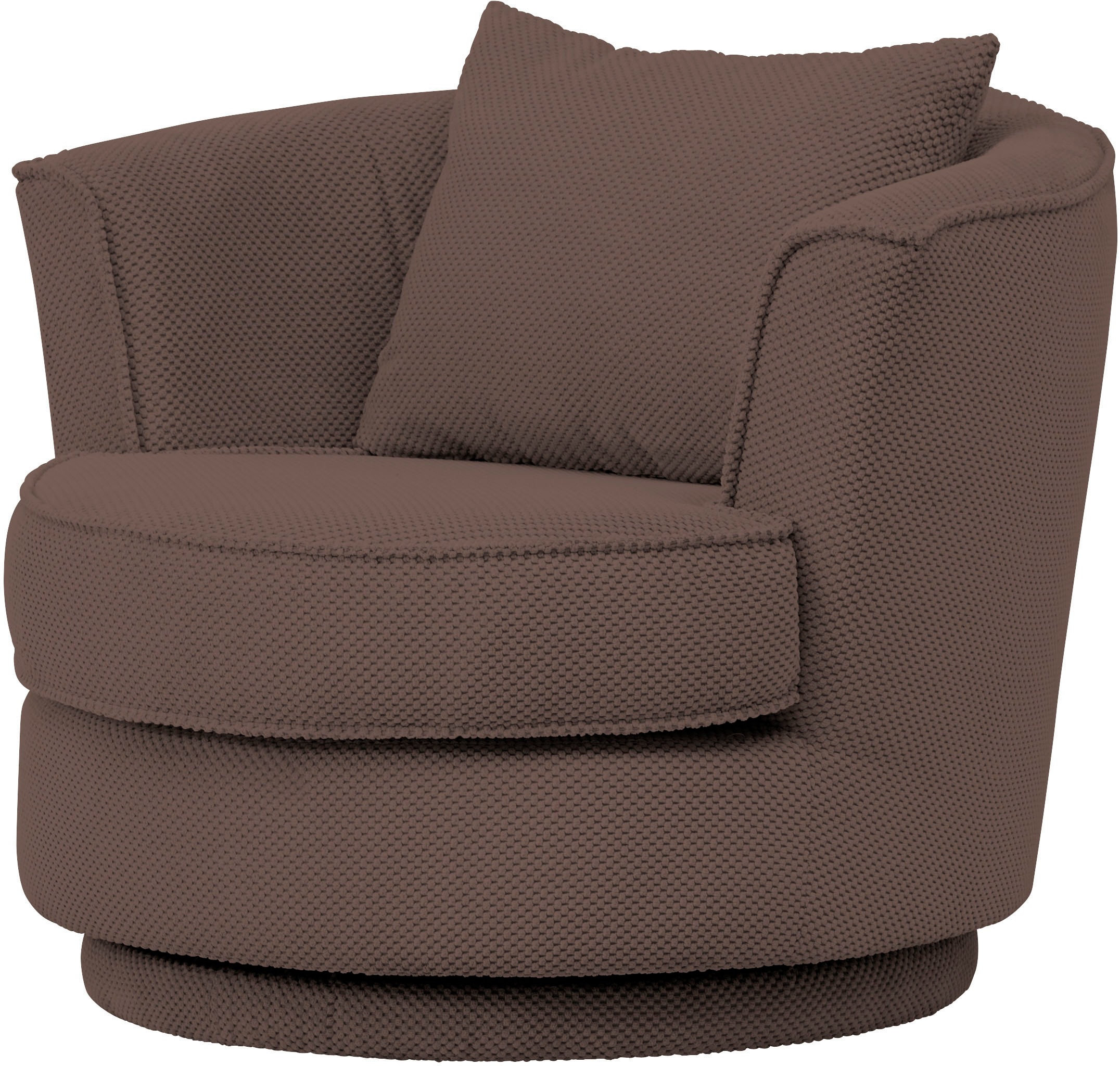 Leonique Drehsessel »MAISIE, Lese-Sessel, Love Seat,«, trendige Stoffe MEGA CORD und Web-Velours, 360 Grad drehbar