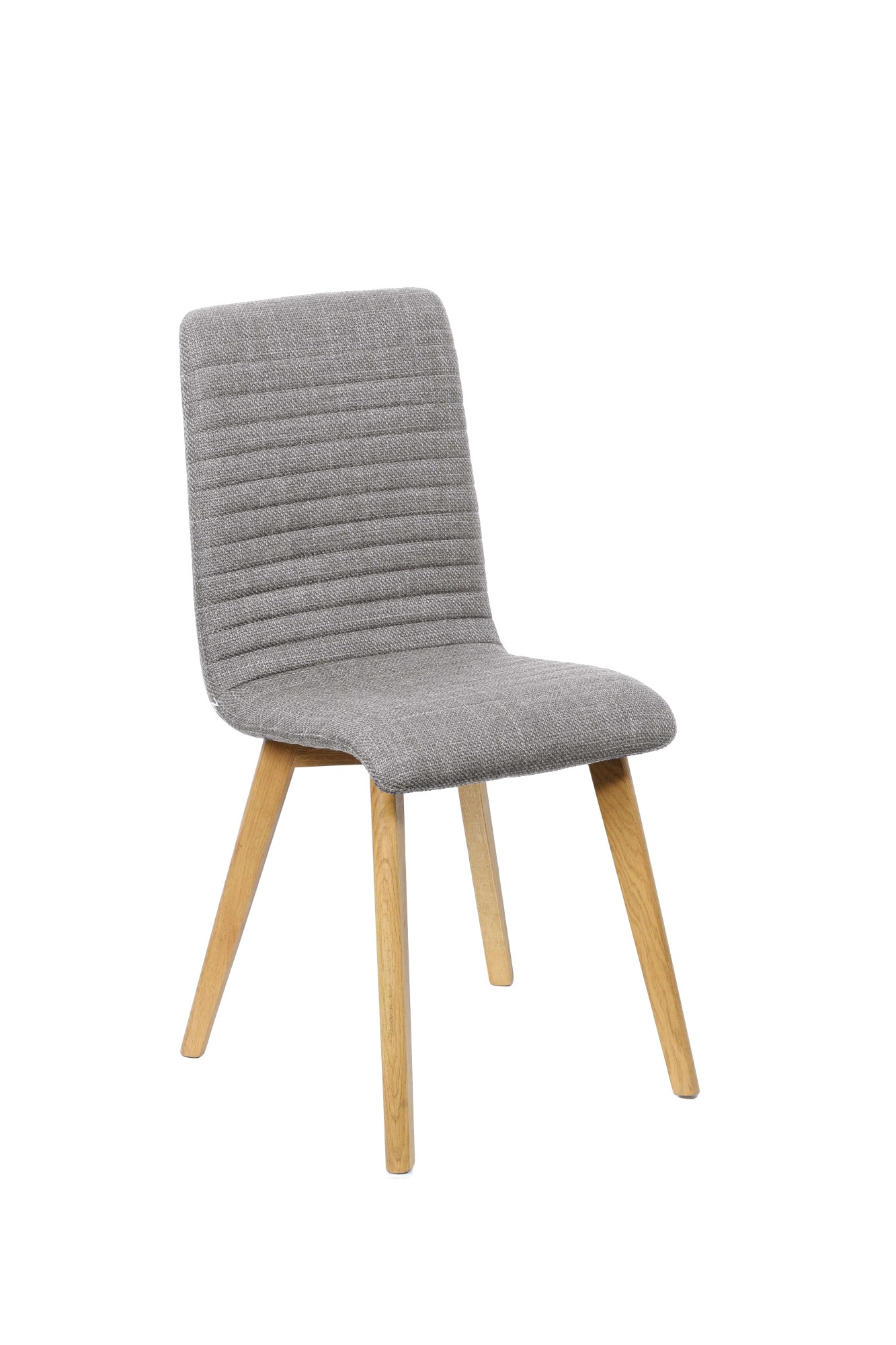 Home affaire 4-Fussstuhl »Arosa Esszimmerstuhl, Polsterstuhl, Küchenstuhl, Speisestuhl, Essstuhl«, (Set), 2 St., Chenille, 2er-Set, Beine aus Massivholz Eiche oder Buche, mit gestepptem Stoff