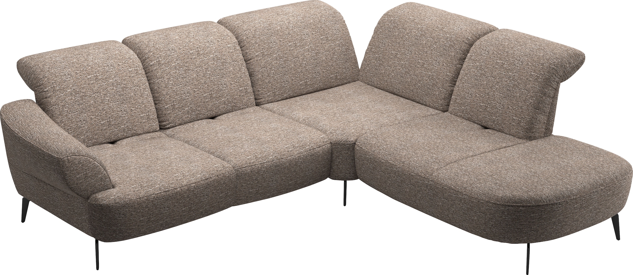 sit&more Ecksofa »Dance, L-Form, inkl. Sitztiefenverstellung«, inkl. Click&Seat, optional mit Kopfteilverstellung