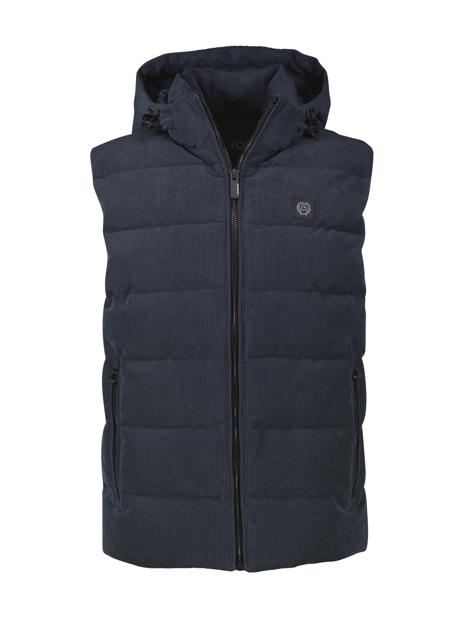 LERROS Cordweste , mit Logo Stickerei
