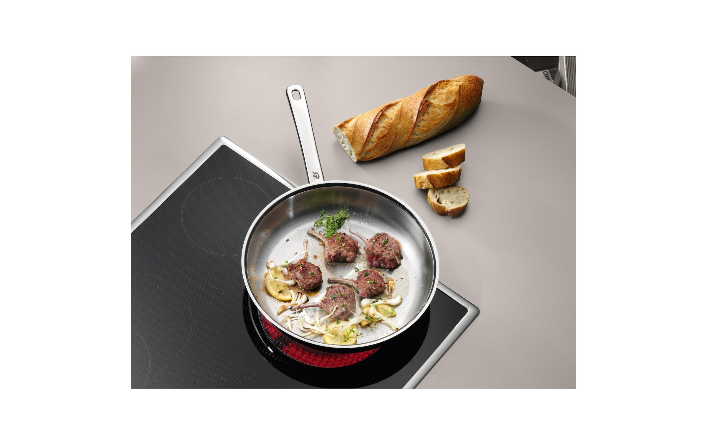 WMF Poêle à frire »Profi 24 cm« Edelstahl 18/10