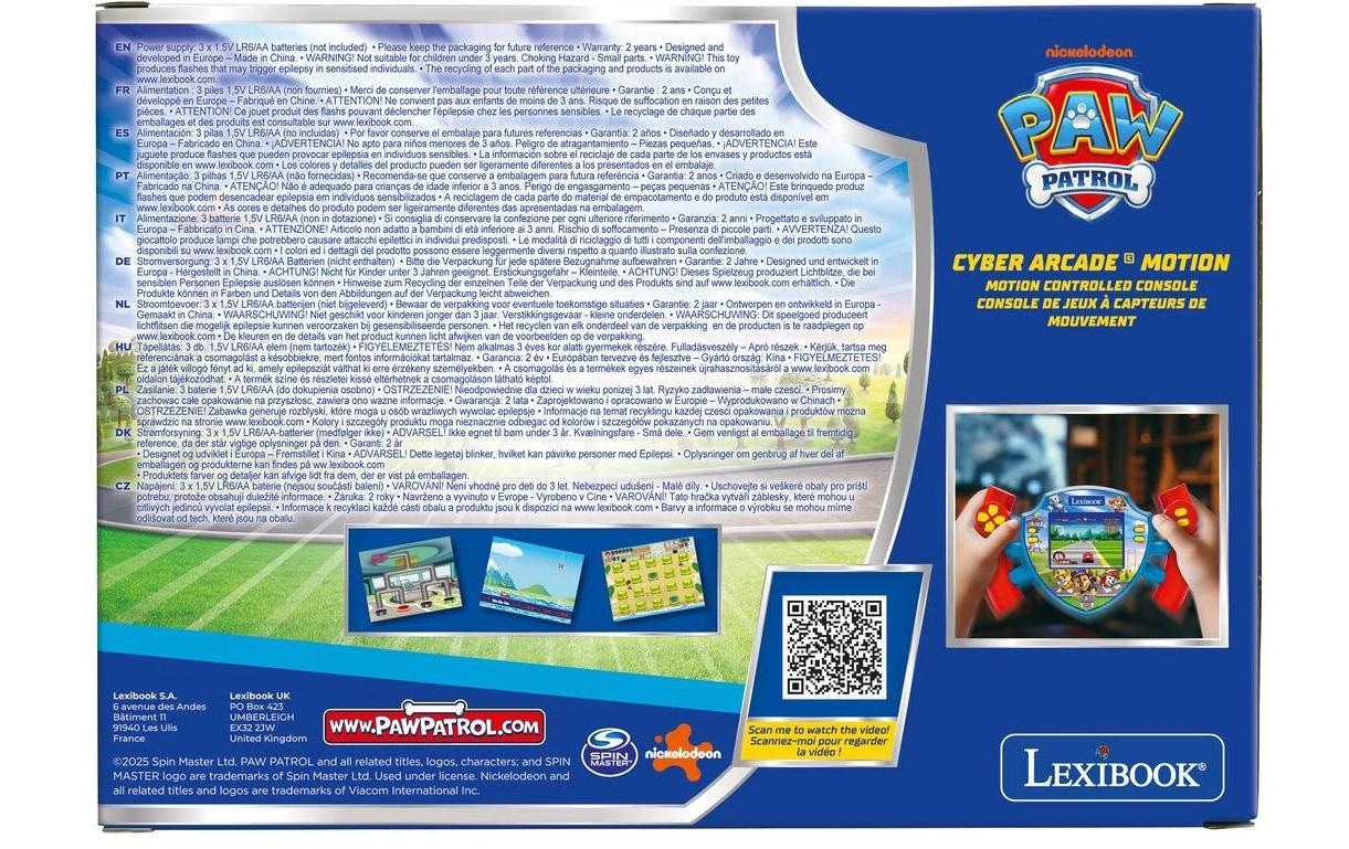 Lexibook® Console de jeu »Paw Patrol«