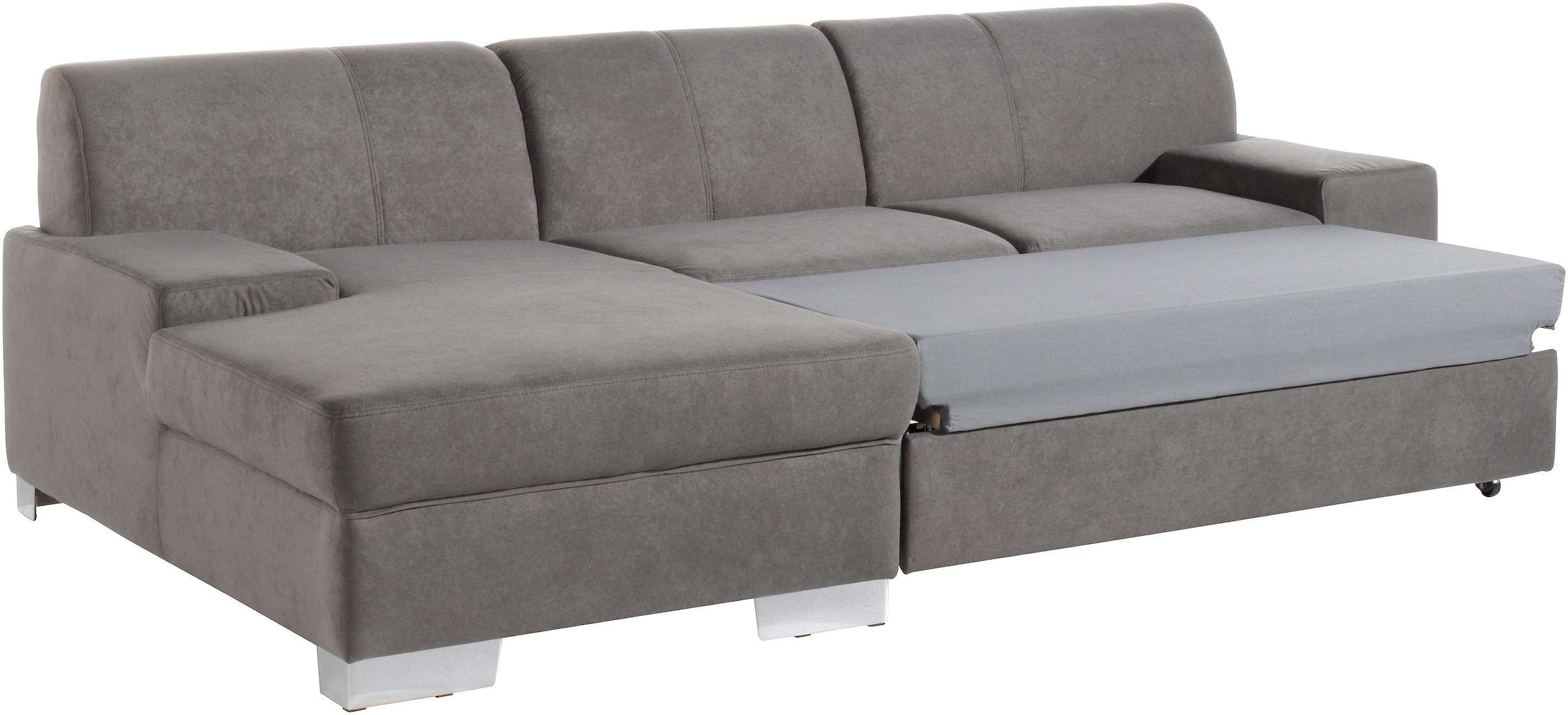 DOMO collection Ecksofa »Star, zeitlose Formensprache, elegante Optik, L-Form«, wahlweise mit Bettfunktion