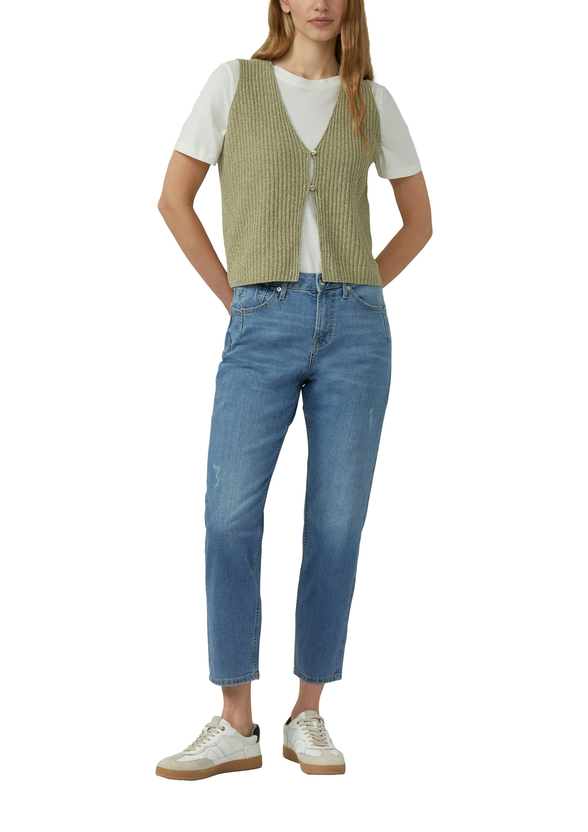 s.Oliver Gilet tricoté avec fermeture à 2 boutons