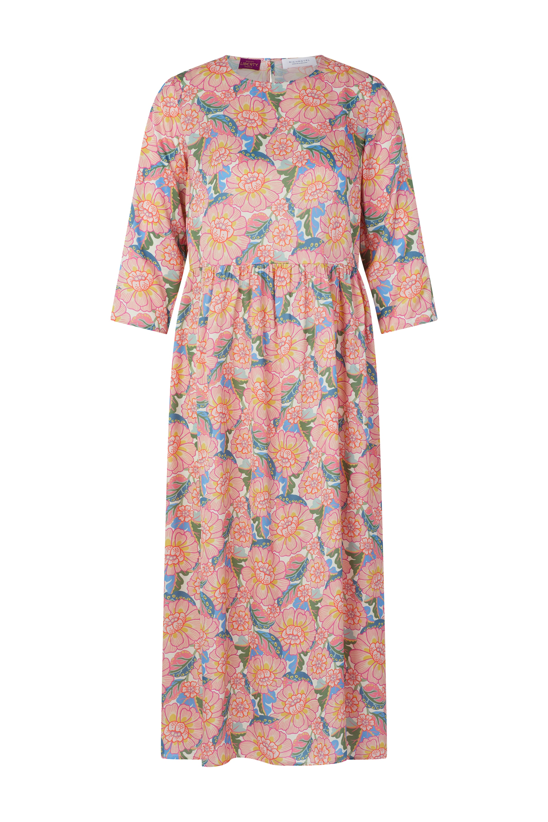 RICHROYAL Robe midi Sans poche motif Liberty floral