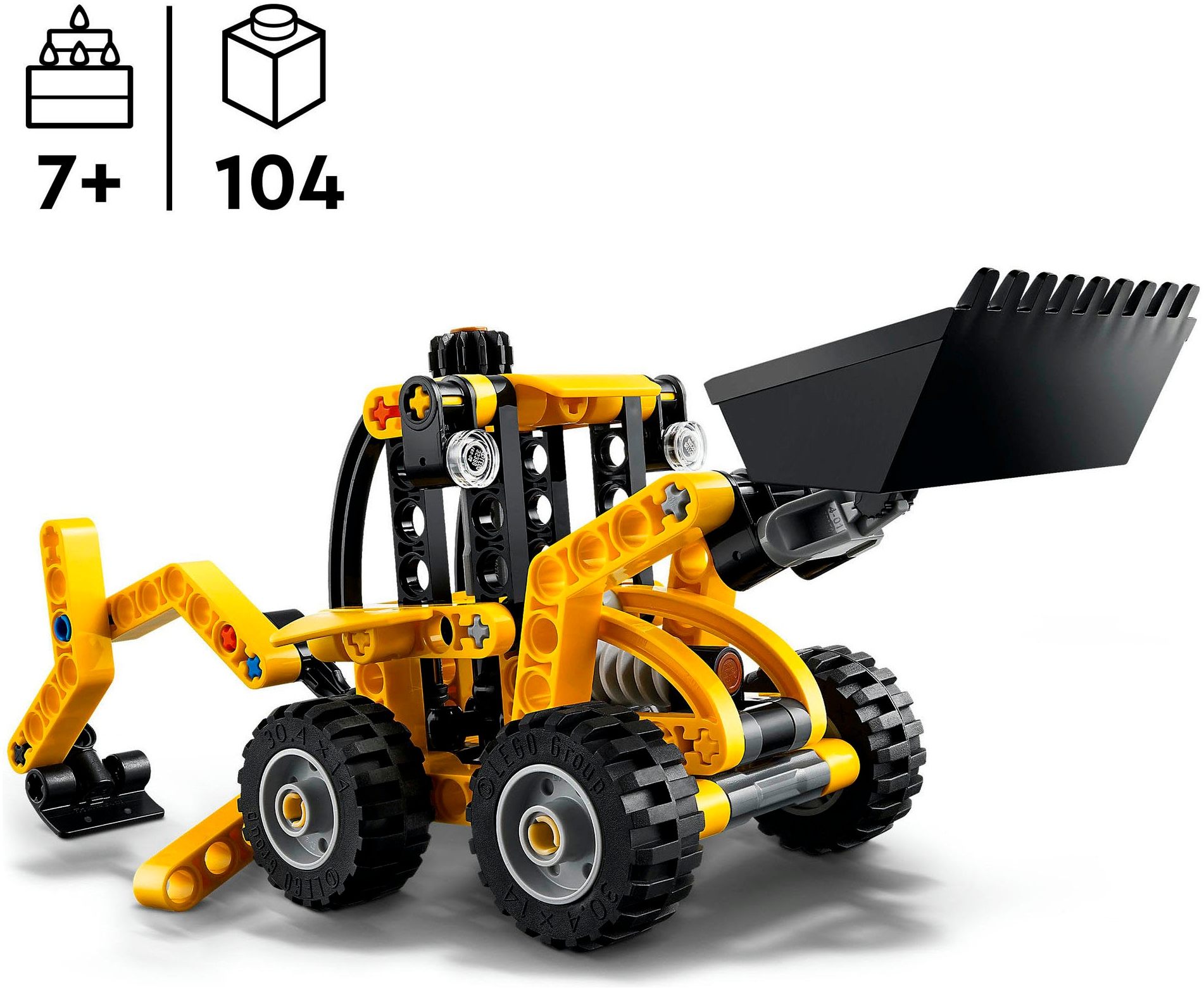 LEGO® Pions de construction »Baggerlader (42197), LEGO Technic« Made in Europe