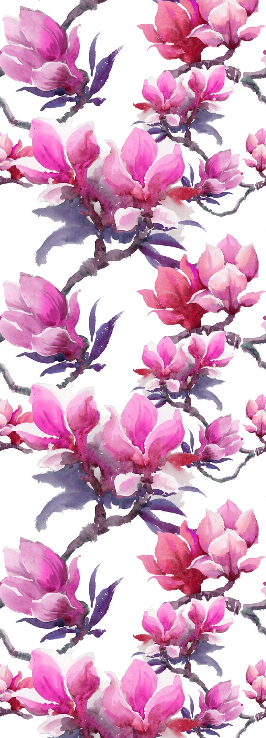 Image of queence Vinyltapete "Gaby" Motiv bedruckt botanisch floral gemustert natürlich glatt 90x250cm, selbstklebend, kinderleichte Anbringung, Sticker