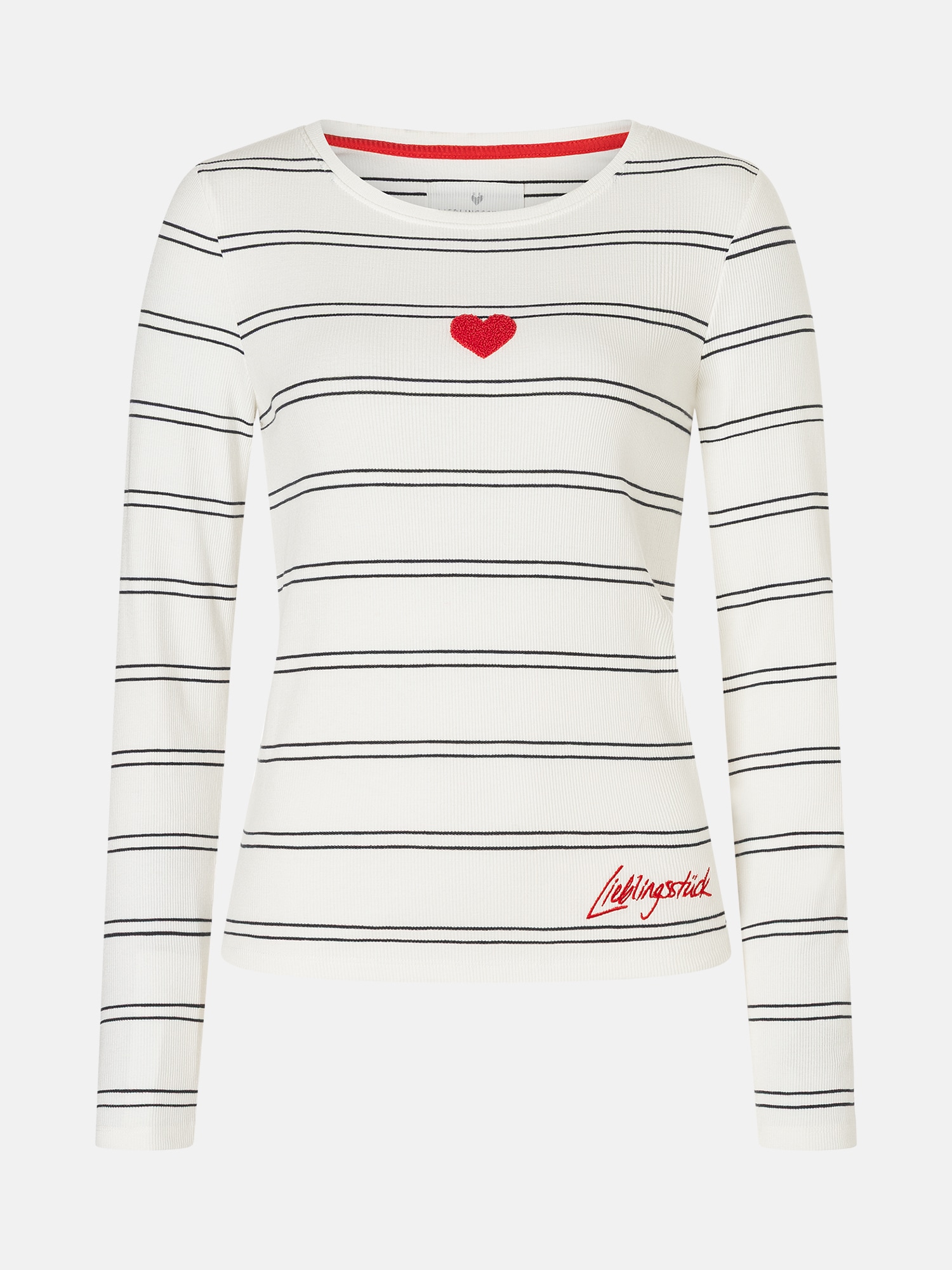 Lieblingsstück T-shirt à manches longues »SinaL« mit Herzmotiv und Streifen