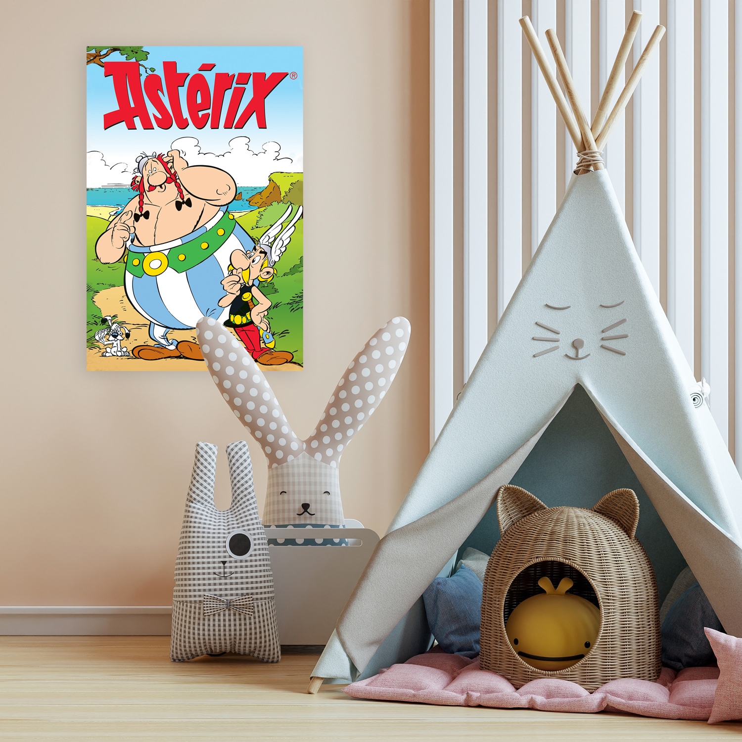 LuckyLinde Leinwandbild »Asterix, Obelix und Idefix II« Fantasy | Figuren | Film | Filmfiguren 1 Stk. tlg. Canvasbild Wanddeko Bild zum Film "Kampf der Häuptlinge"