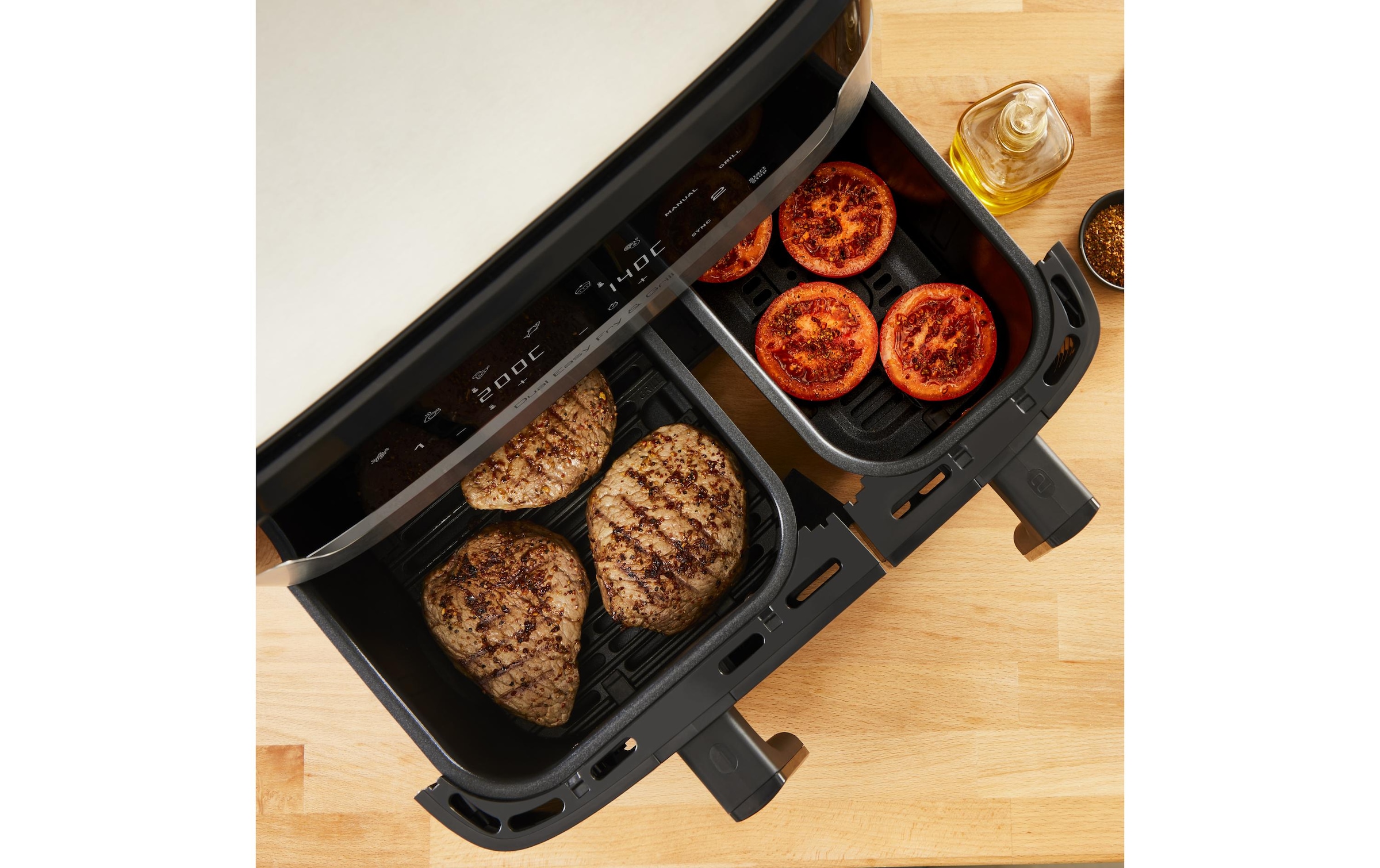 Tefal Heissluftfritteuse »Dual Easy Fry & Grill EY905N«, 2280 W