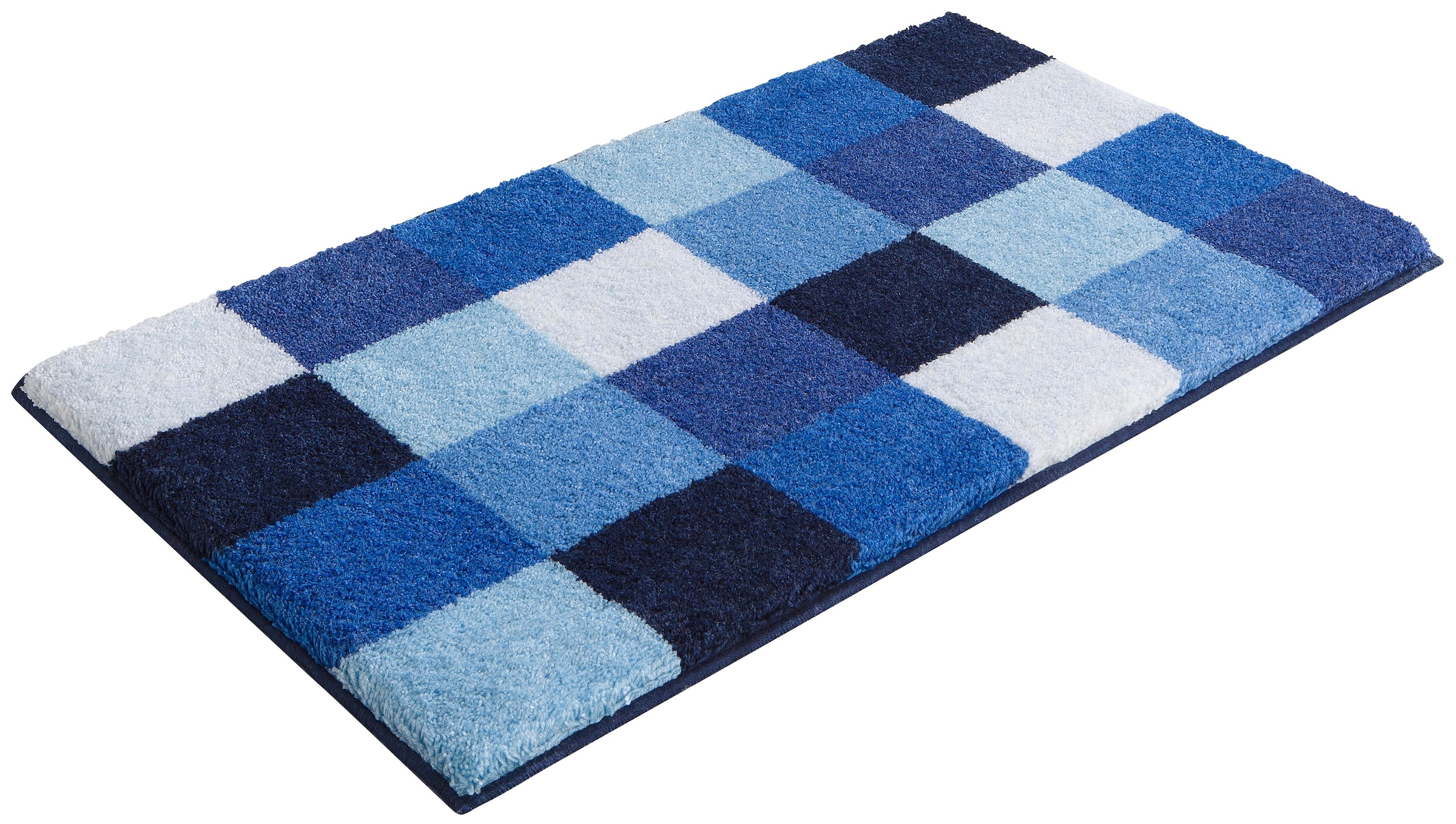 Grund Tapis de bain »Mosaik, Badvorleger, Badezimmer Teppich, sehr weich« Höhe 20 mm angenehm weich, auch als 3 teiliges Set erhältlich, Made in Europe