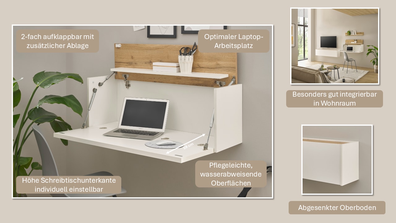 INOSIGN Büromöbel-Set »CiTY/GiRON«, (Set, 5 tlg.), Home Office