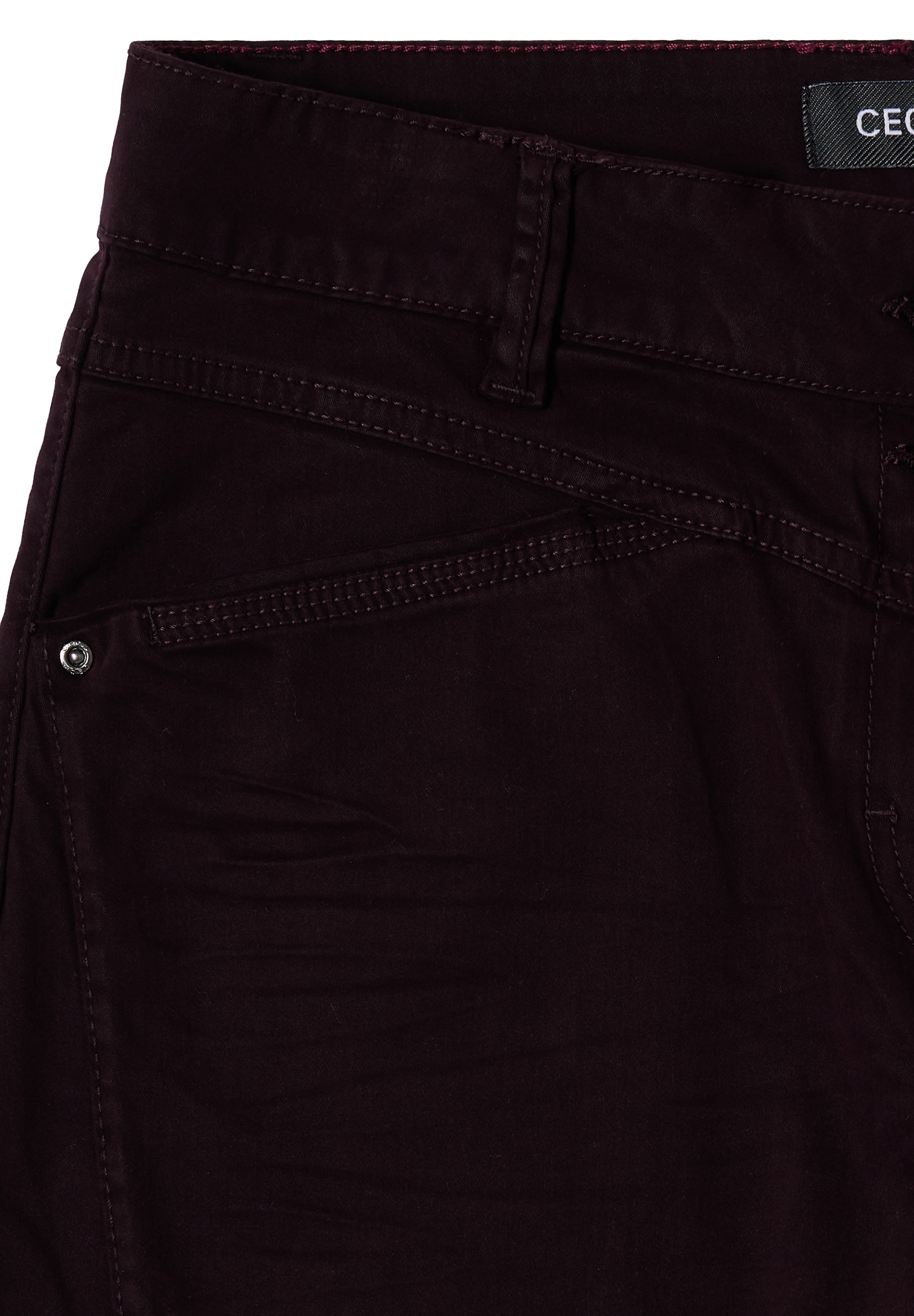 Cecil Stoffhose »Style Scarlett«  Mid Waist, Barrel Leg, Baumwollmix