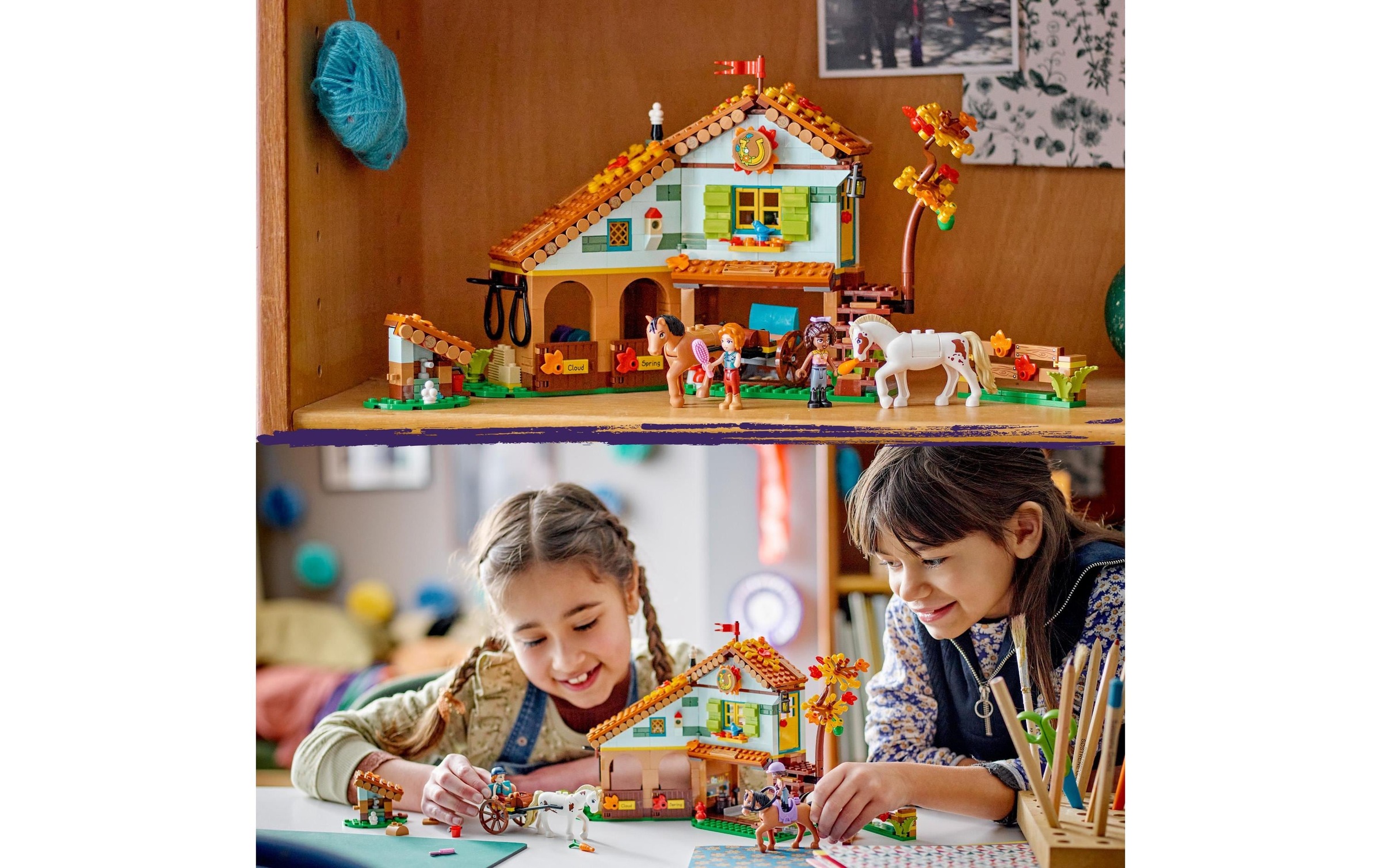 LEGO® Spielbausteine »Friends Autumns Reitstall 417«, (545 St.)