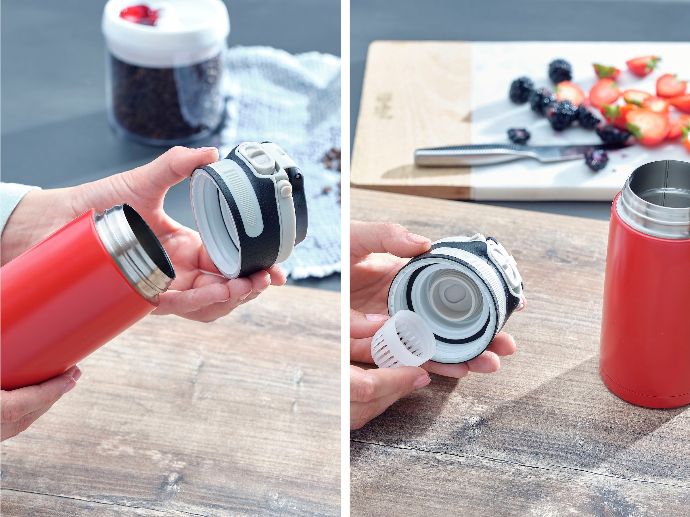 Leifheit Thermoflasche »Flip«, 350 ml