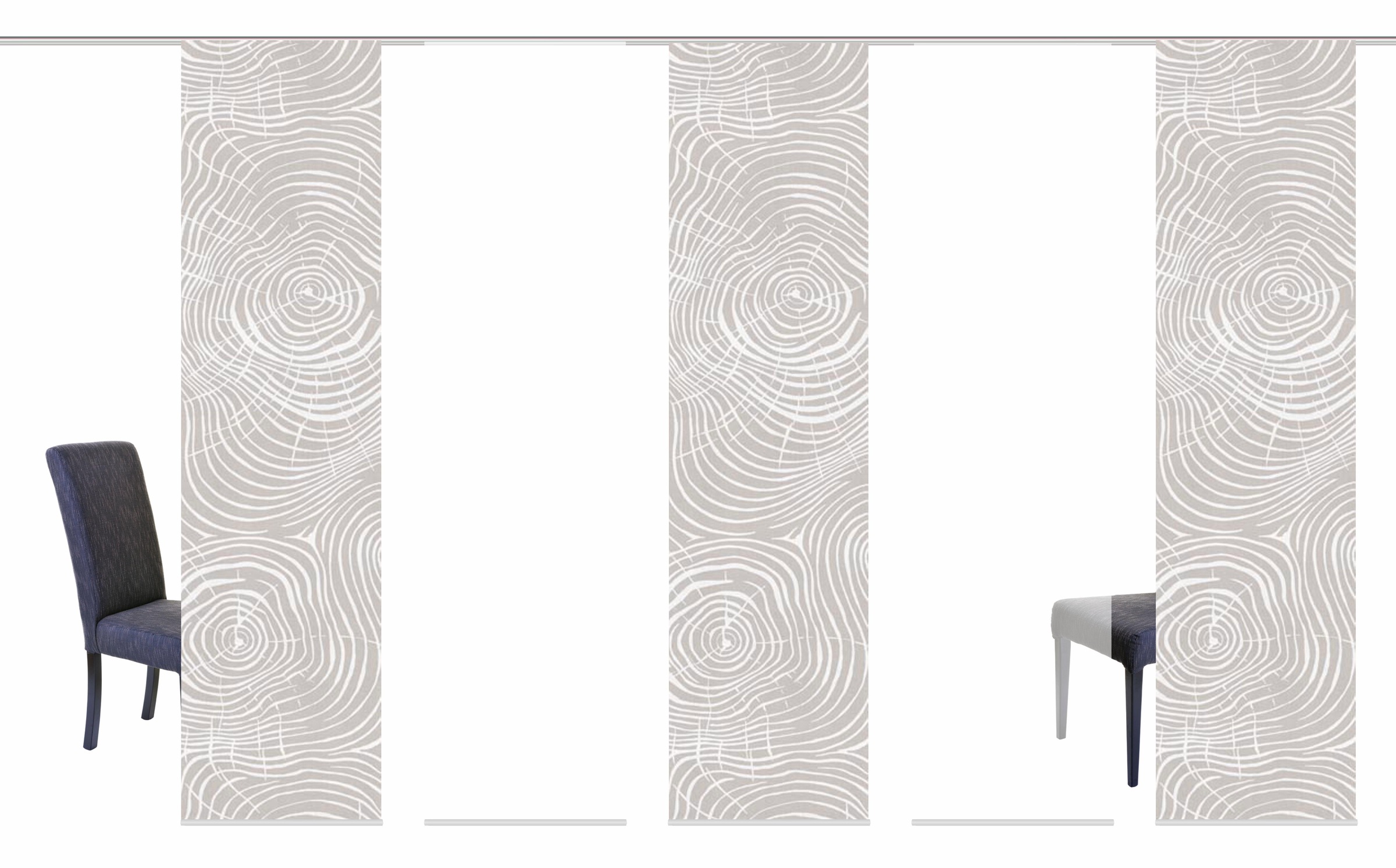 Image of HOME WOHNIDEEN Schiebegardine »MADERAS«, (5 St.), HxB: 245x60, inkl. Befestigungszubehör bei Ackermann Versand Schweiz