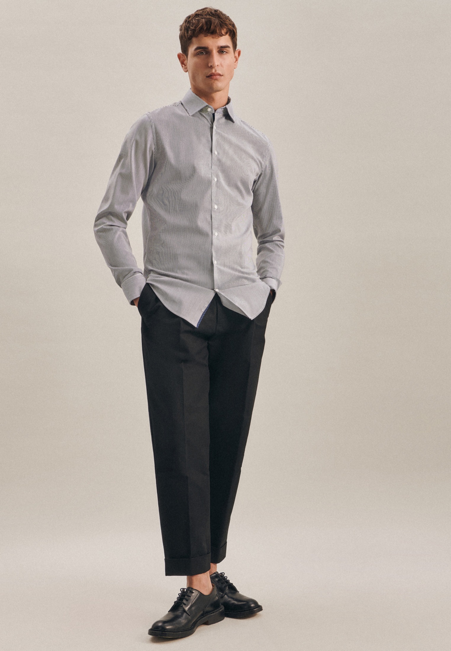 Image of seidensticker Businesshemd »Slim«, Slim Extra langer Arm Kentkragen Streifen bei Ackermann Versand Schweiz