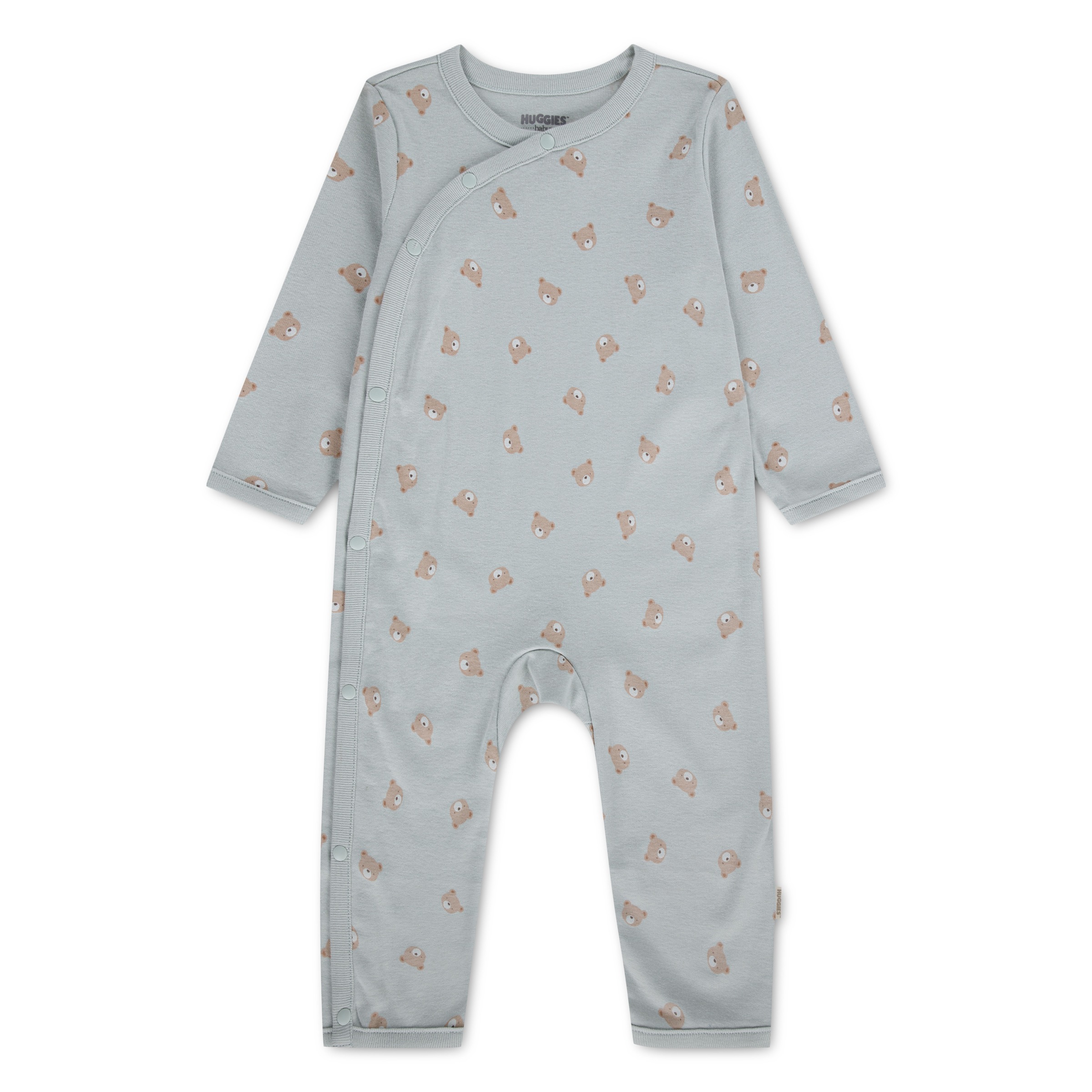 Image of HUGGIES babywear Strampler "HUGN COVERALL" Langarm-Overall mit durchgehender Knopfleiste und Allover-Prints