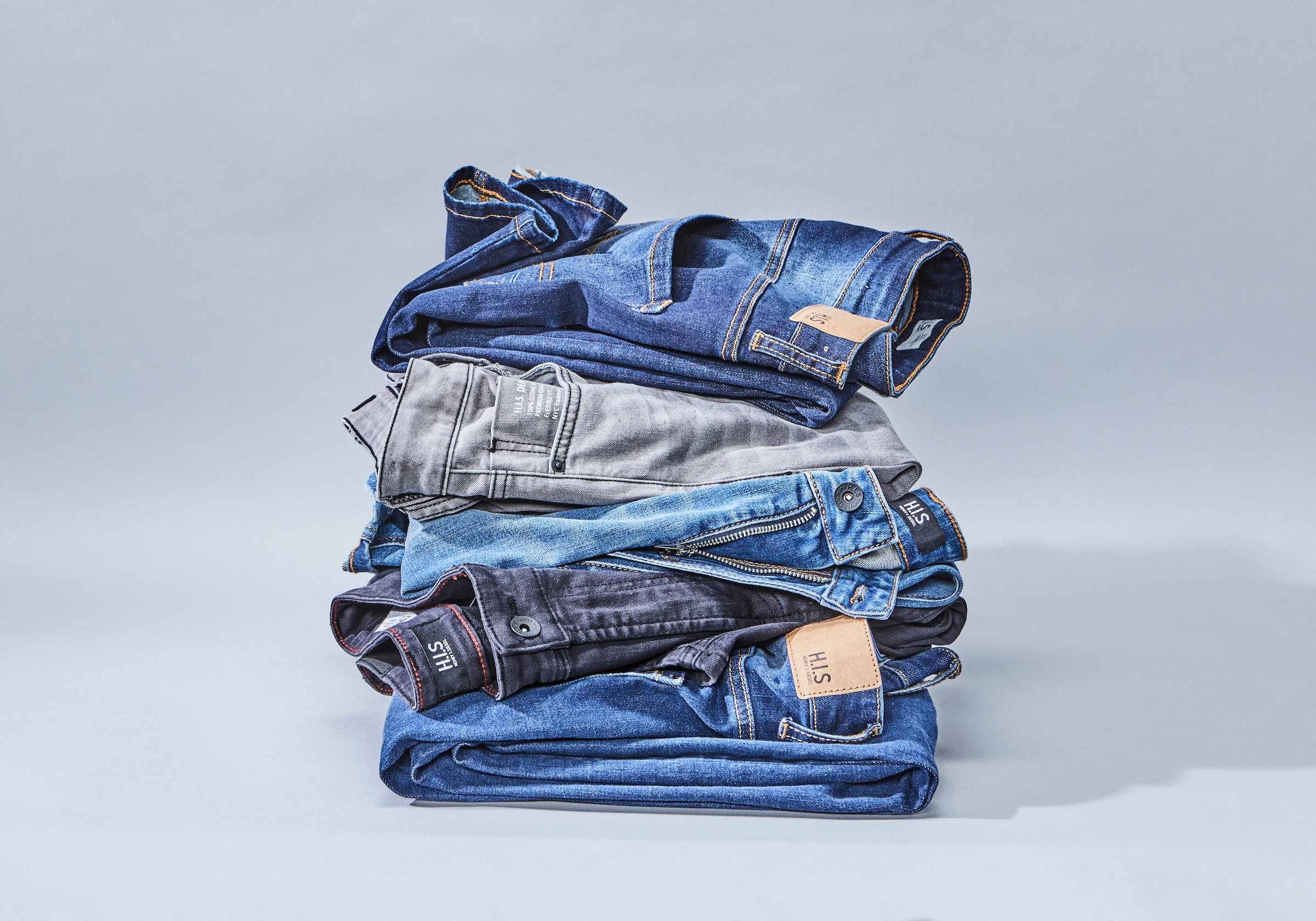 H.I.S Bootcut-Jeans »BOOTH«, (Set, mit abnehmbarem Gürtel), Ökologische, wassersparende Produktion durch Ozon Wash