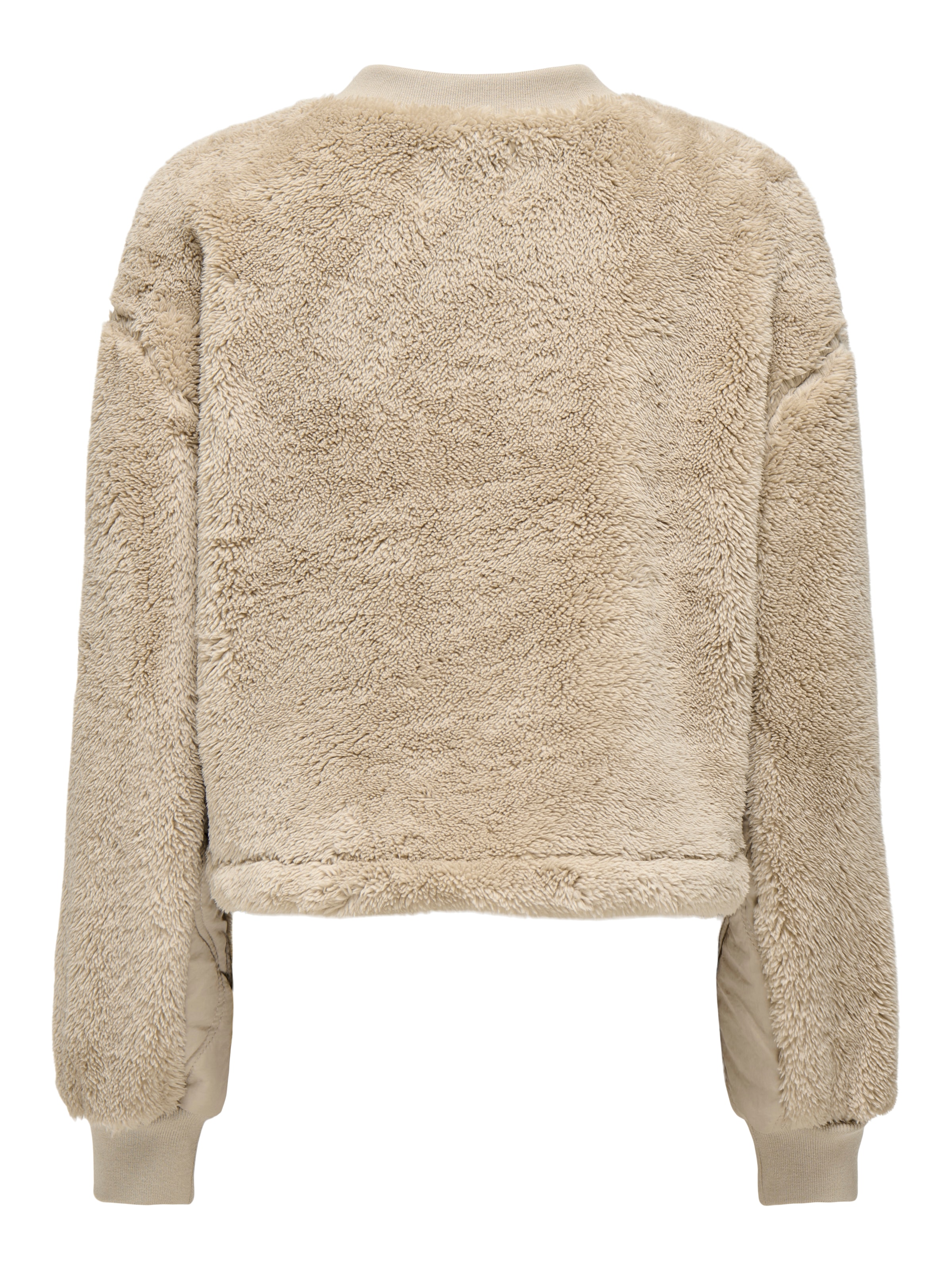 ONLY Plüschjacke »ONLANNA CONTACT LIFE SHORT JACKET CC OTW« Brusttasche mit Reissverschluss