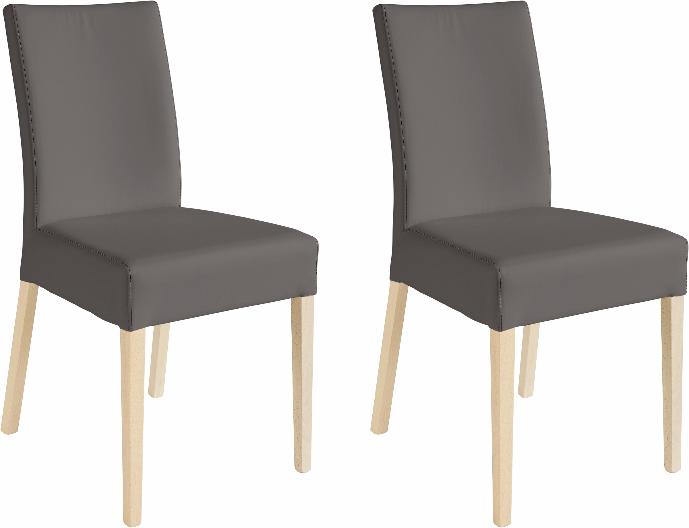 Image of Home affaire 4-Fussstuhl »Umag«, (Set), 2 St., Kunstleder, Sitz und Rücken gepolstert bei Ackermann Versand Schweiz