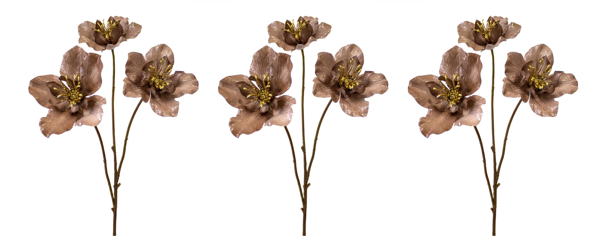 Image of Creativ green Kunstblume, (3 St., 3 Stück), Metallic-Optik bei Ackermann Versand Schweiz